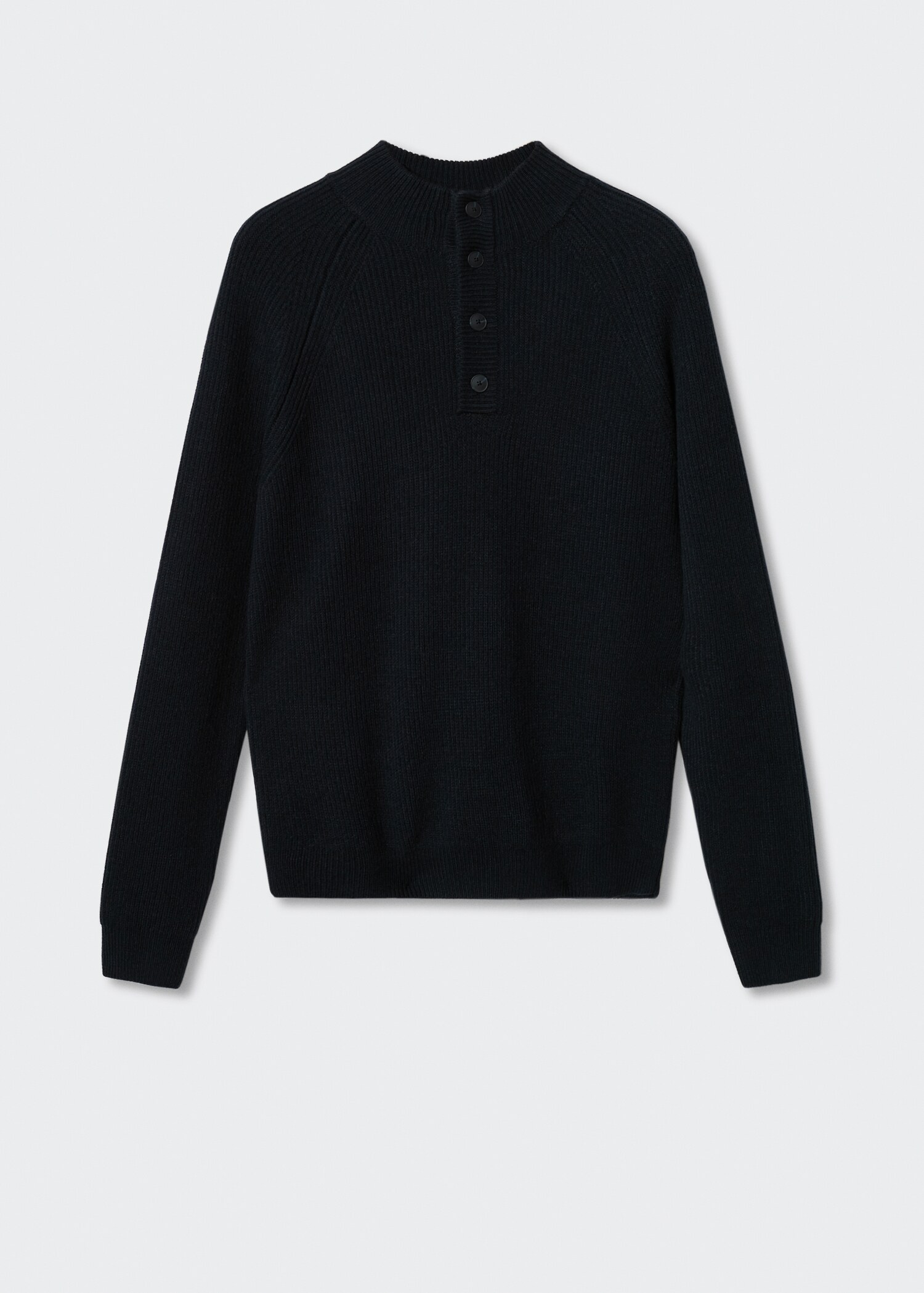 Sweter z kołnierzem na guziki - Artykuł bez modela/modelki