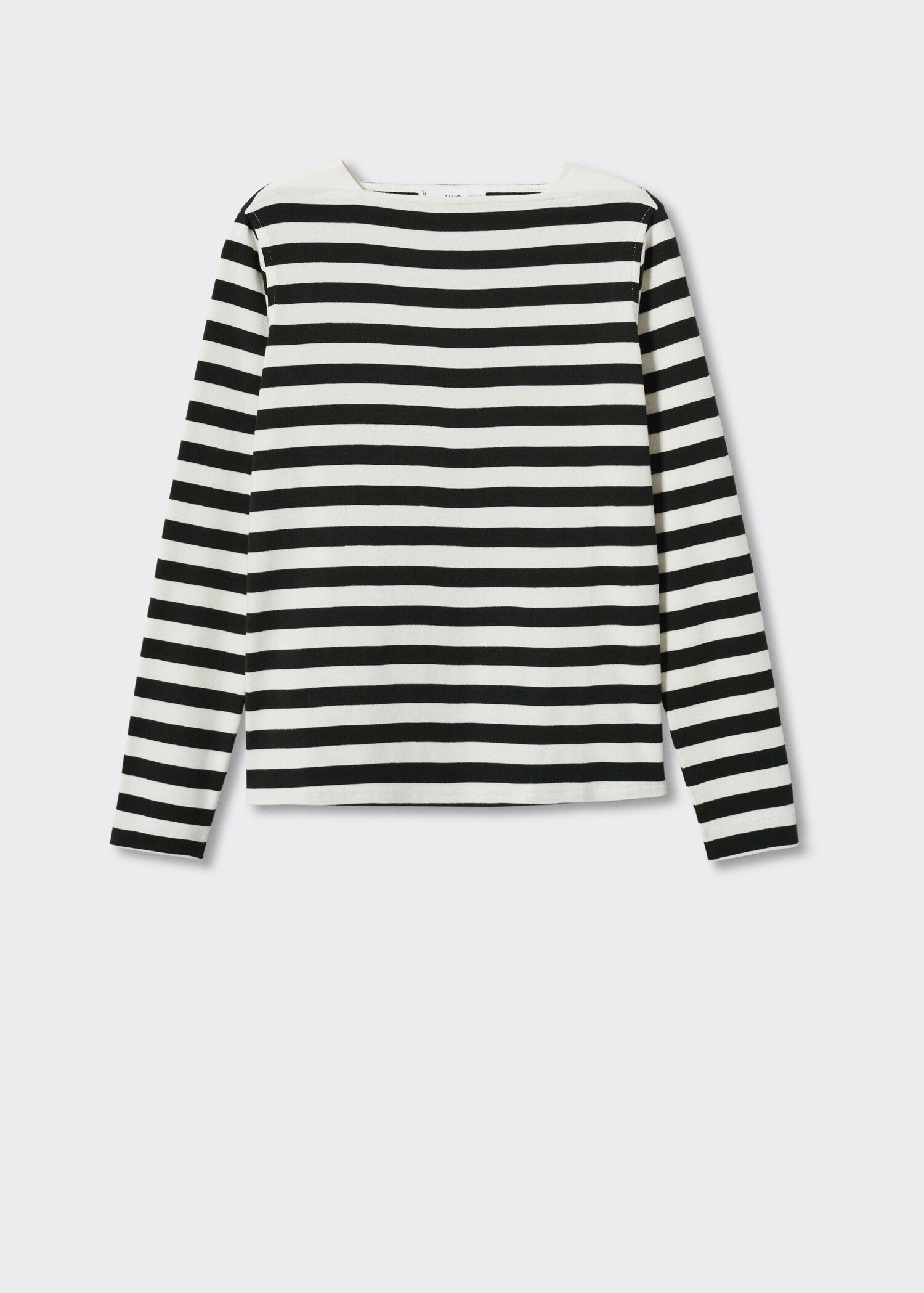 Striped 100% cotton t-shirt - Article without model