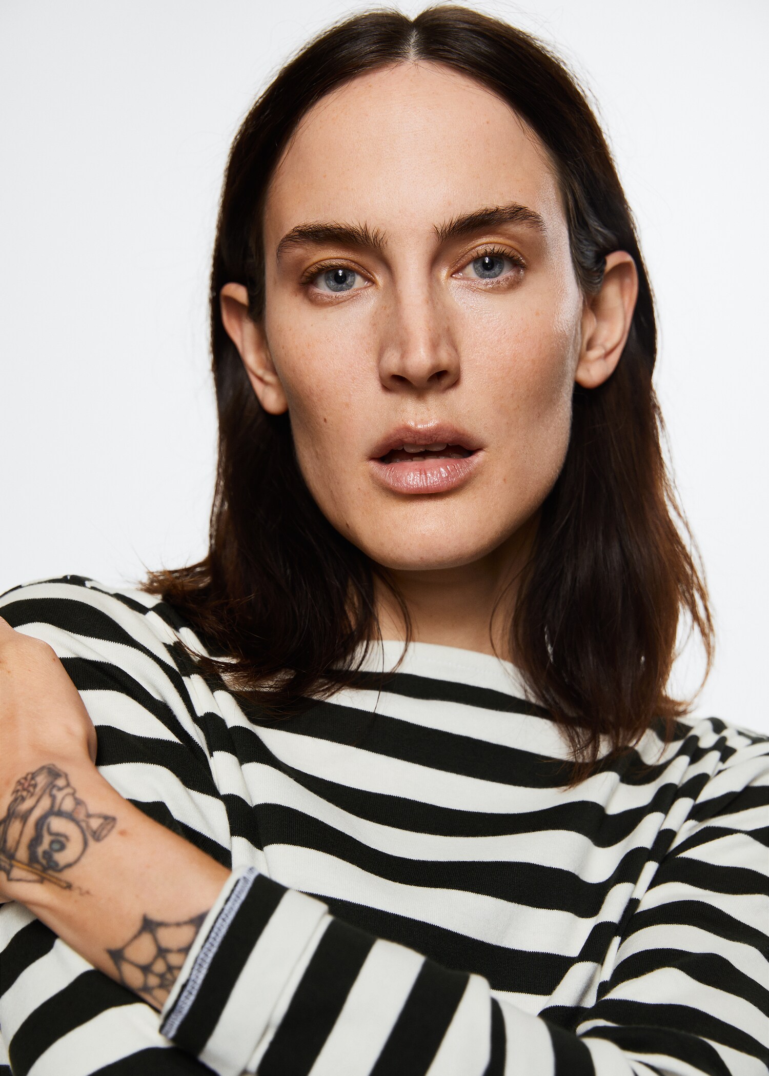 Striped 100% cotton t-shirt - Details of the article 6