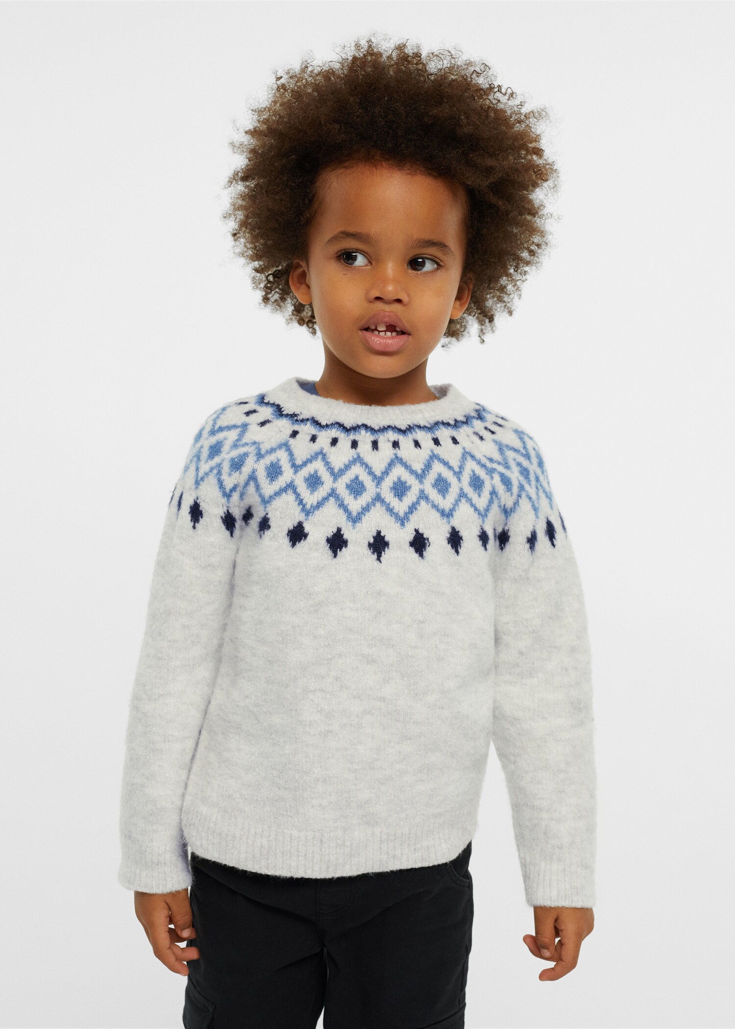 Flecked jacquard sweater - Medium plane