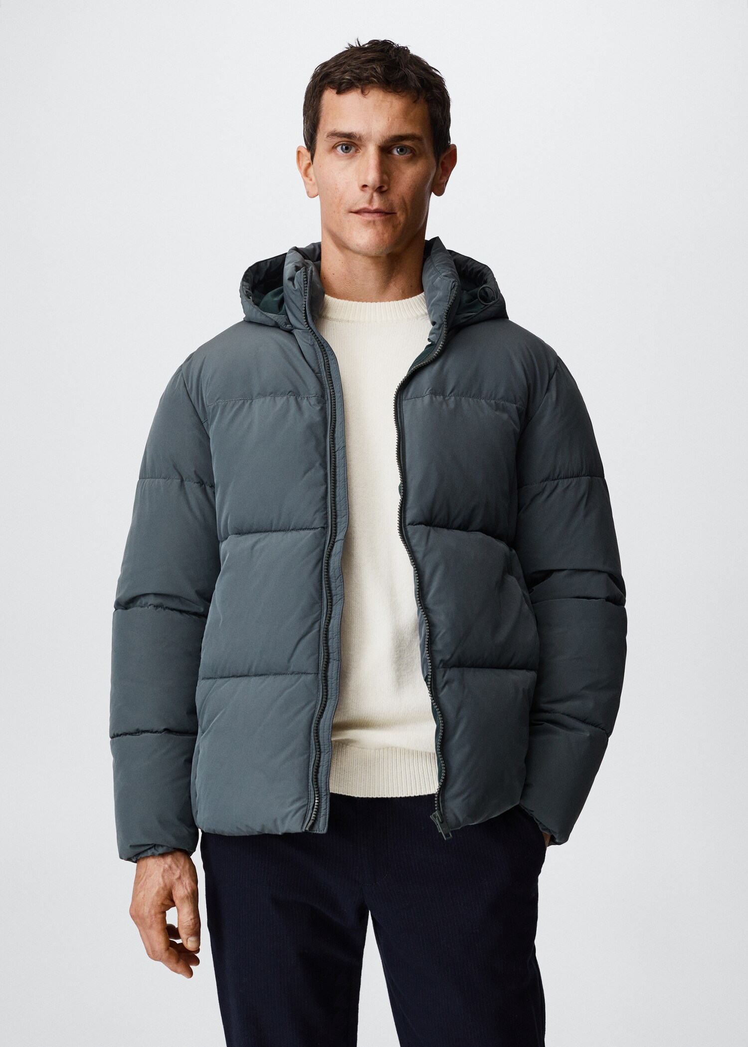 Kurzer thermoregulierender Anorak - Mittlere Ansicht