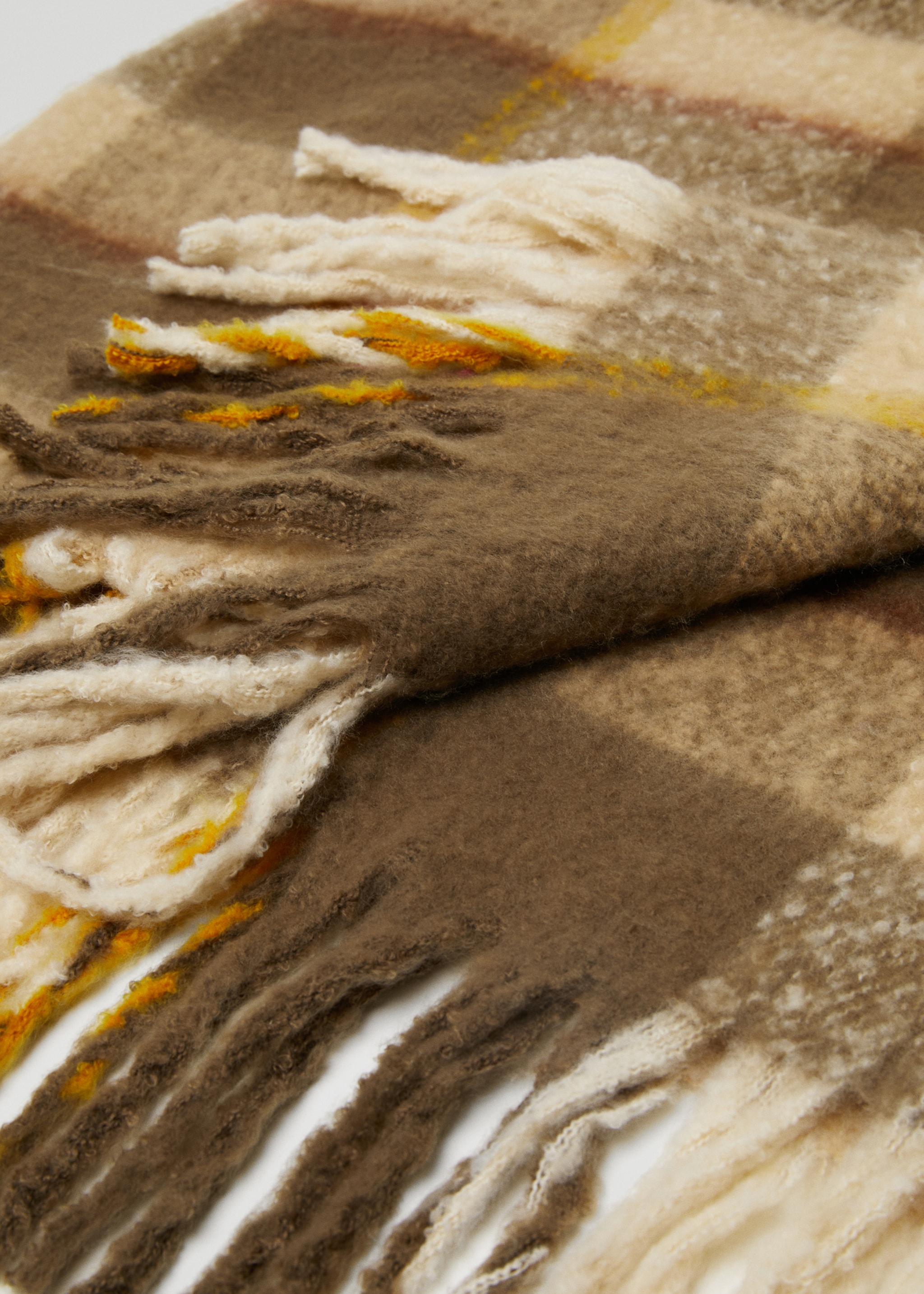 Karierte Decke mit Fransen 130 x 180 cm - Detail des Artikels 3