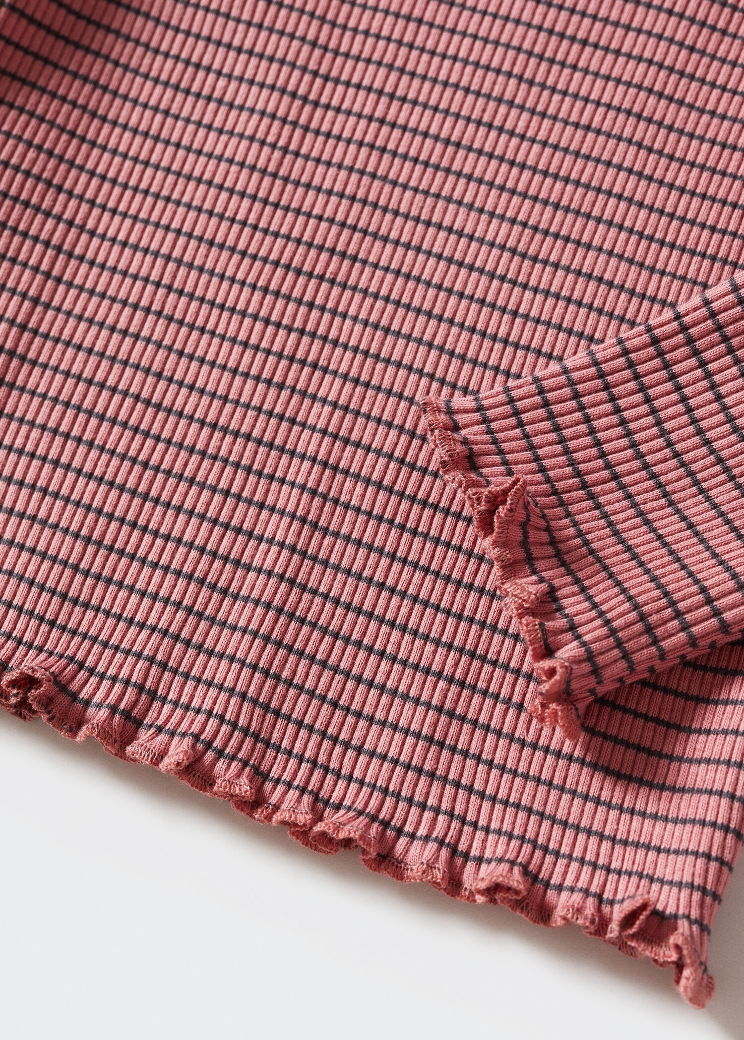 Gestreept T-shirt met col - Detail van het artikel 9