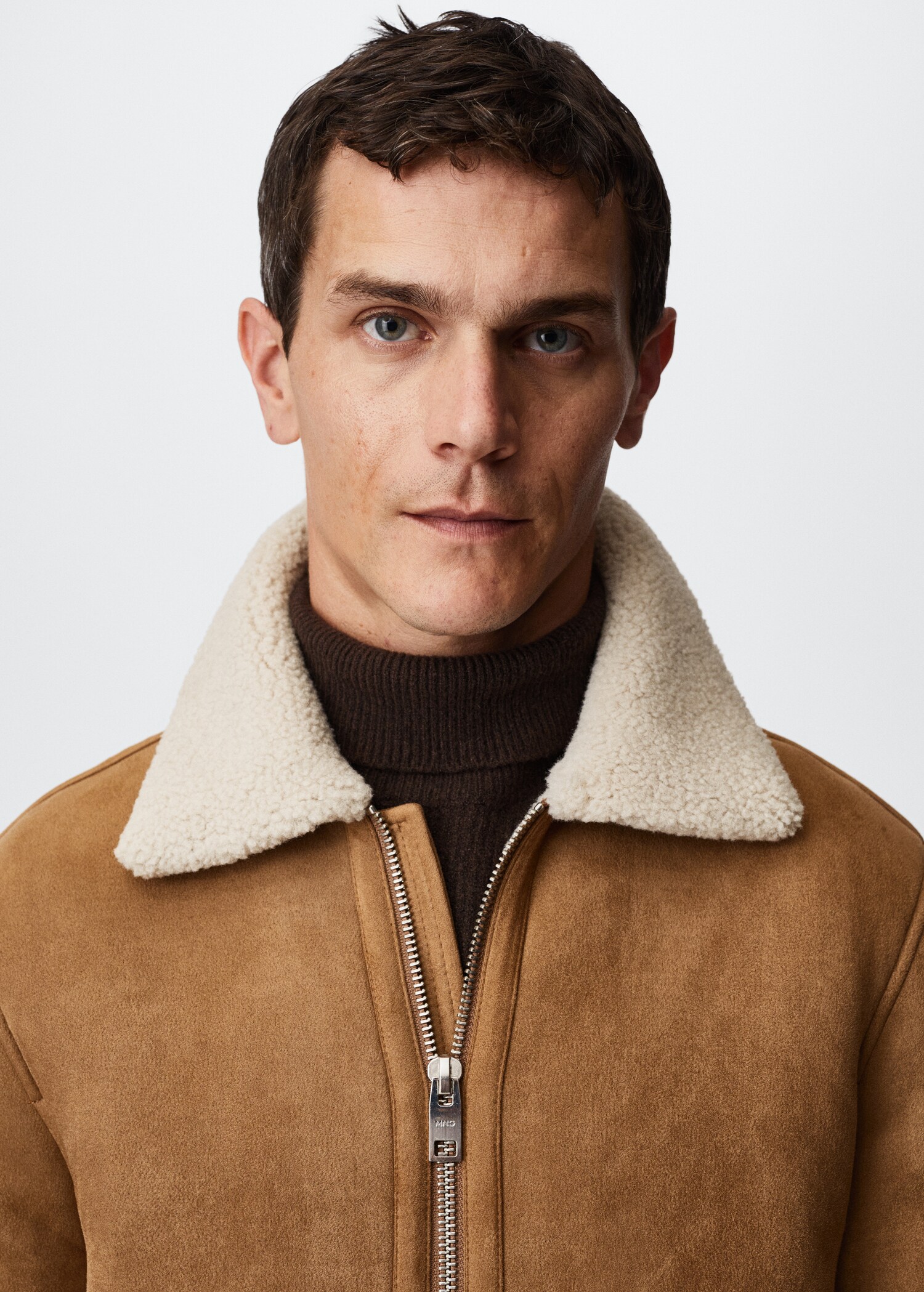 Blouson aviateur imitation mouton - Détail de l'article 4