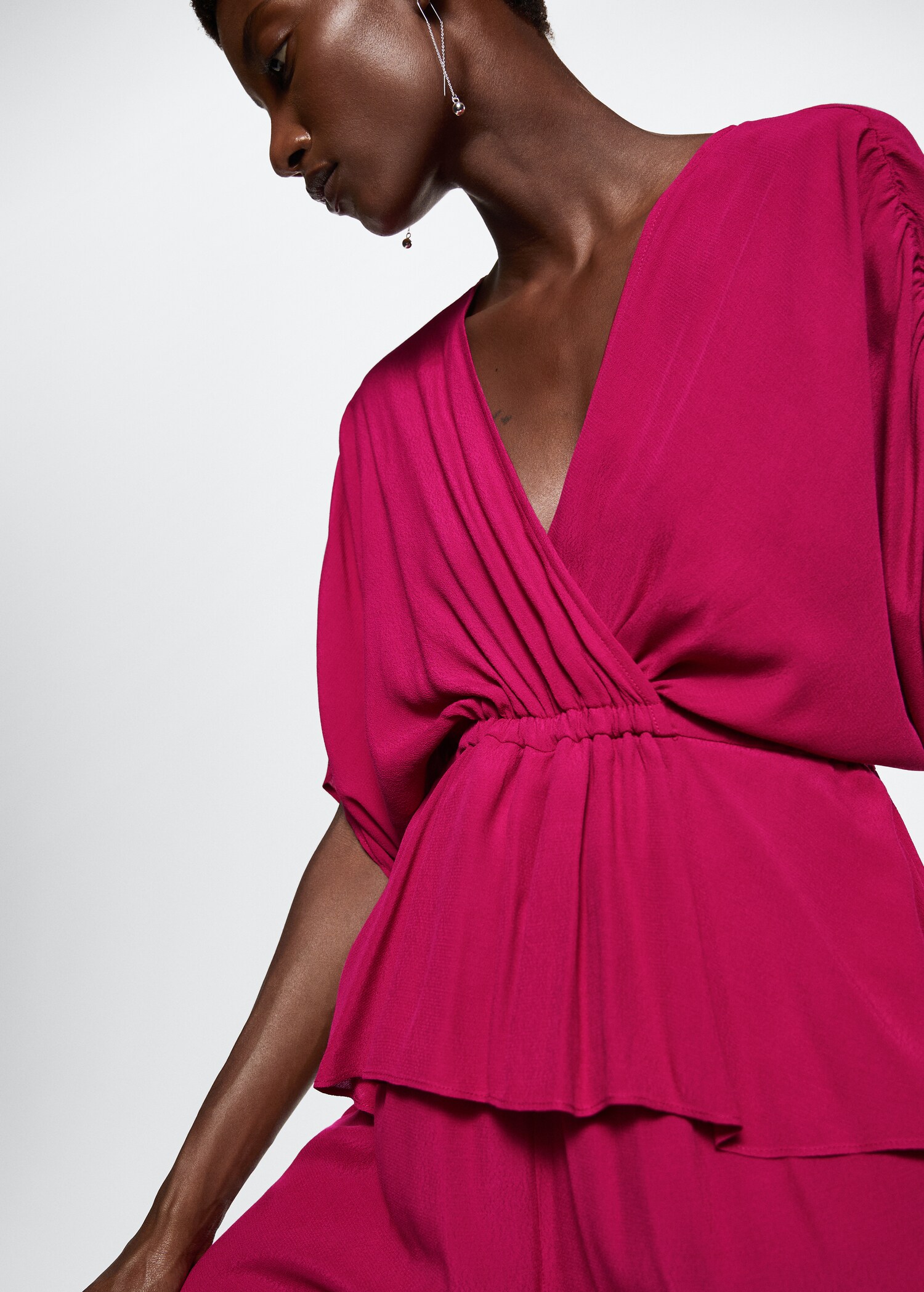 Wrap V-neckline jumpsuit - Details of the article 2