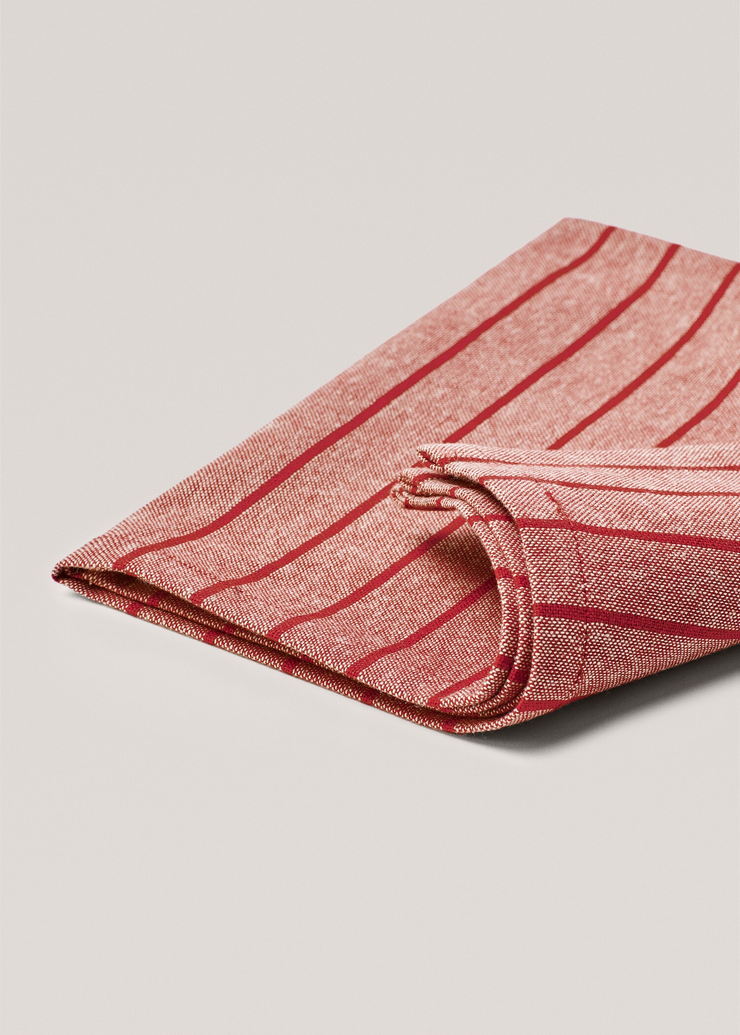 Pack of 2 check cotton napkins 45x45cm - Details of the article 2