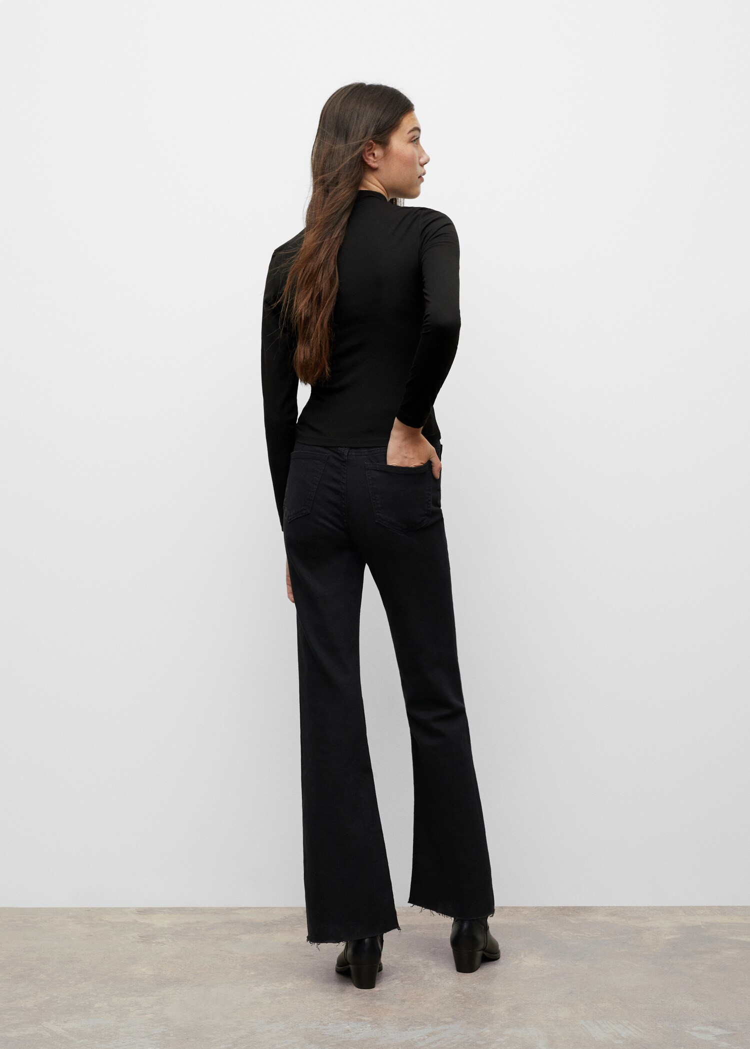 T-shirt manches longues slim fit - Verso de l’article