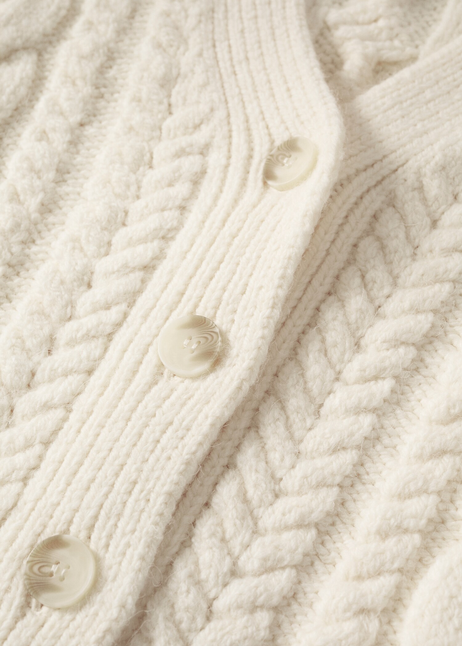Buttoned knit braided cardigan - Details of the article 8