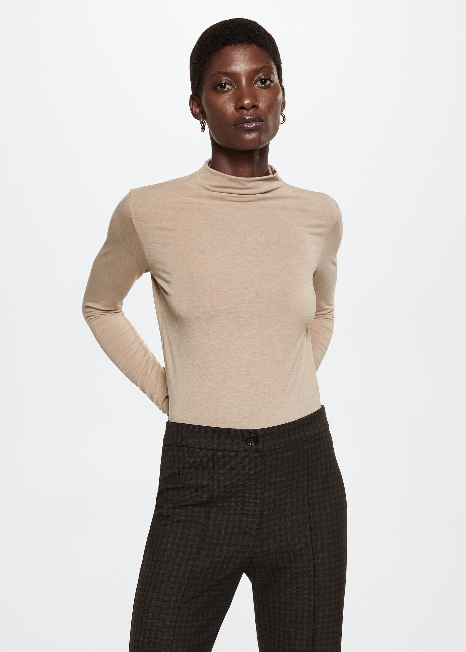 Kick Flare-Hose mit Karomuster - Detail des Artikels 4