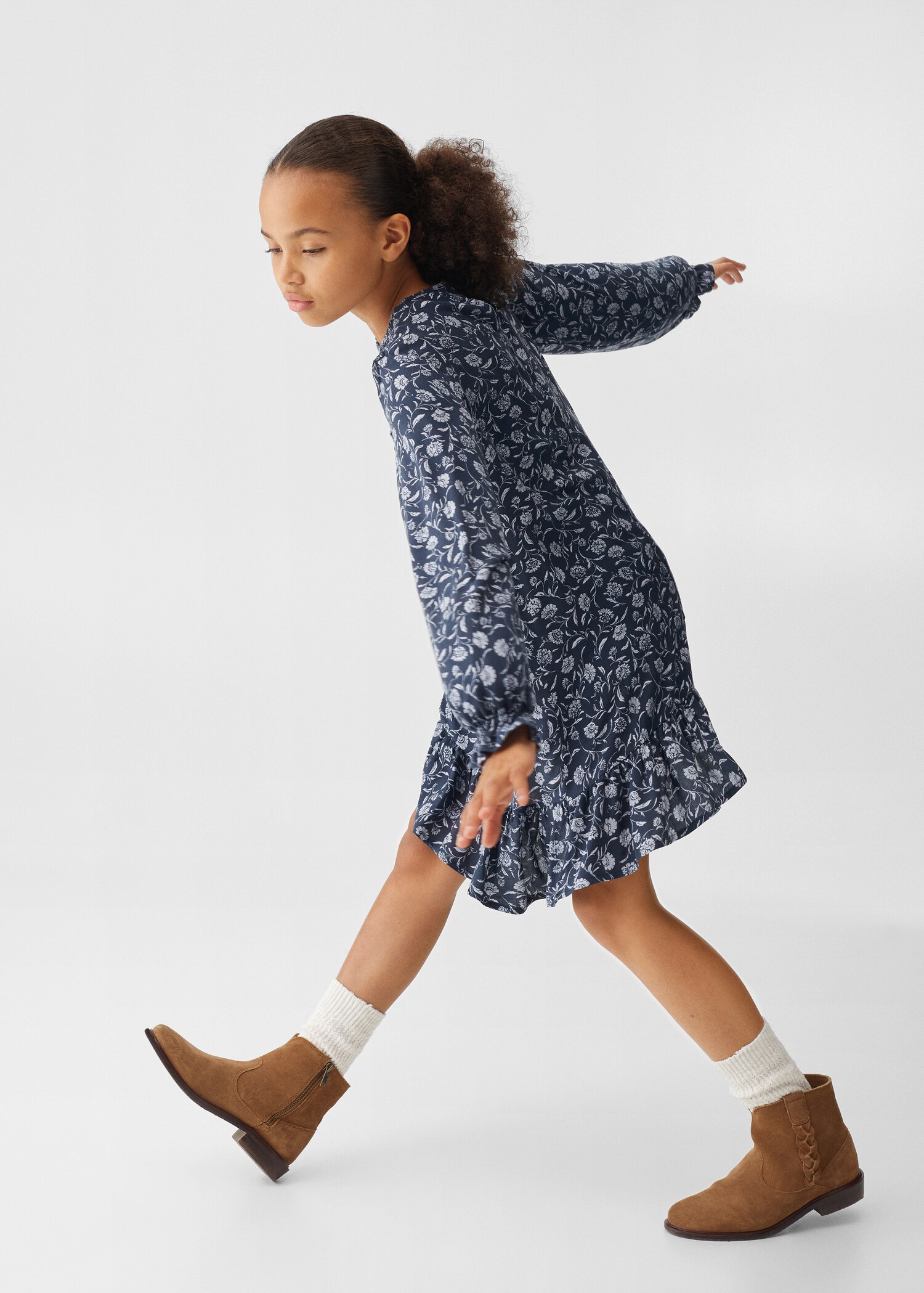 Floral print dress - Details of the article 4