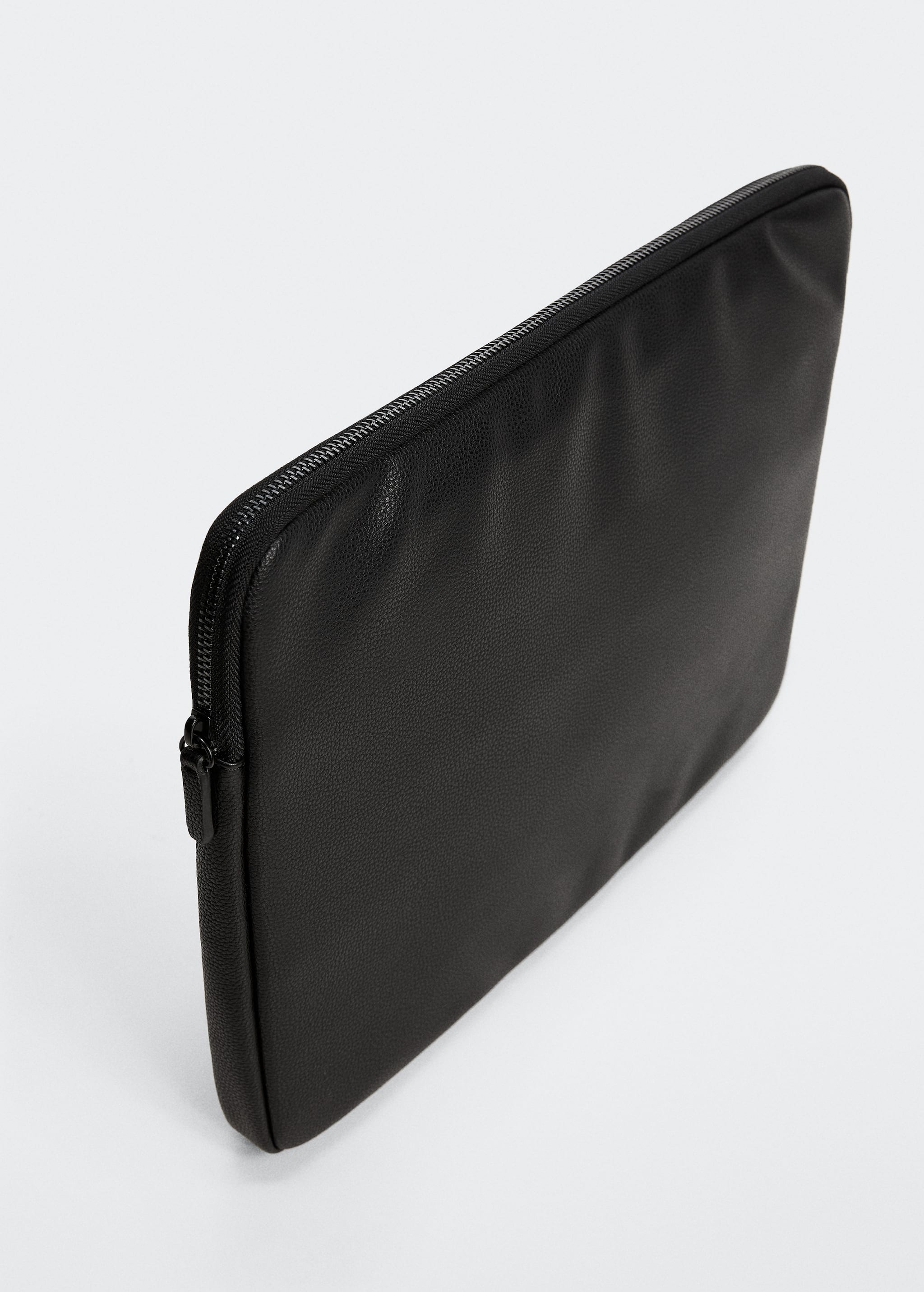 Leather-effect laptop case - Medium plane