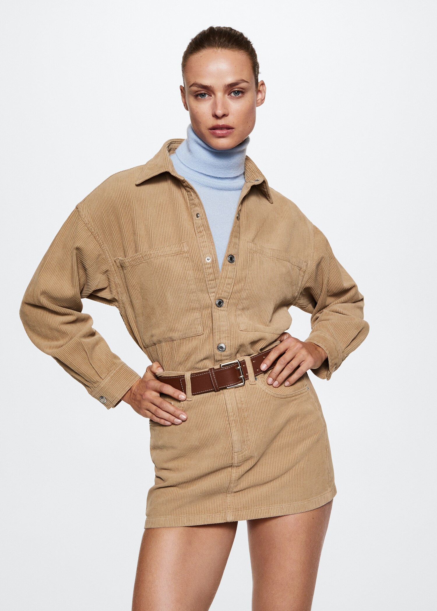 Sobrecamisa pana butxaques - Pla mig