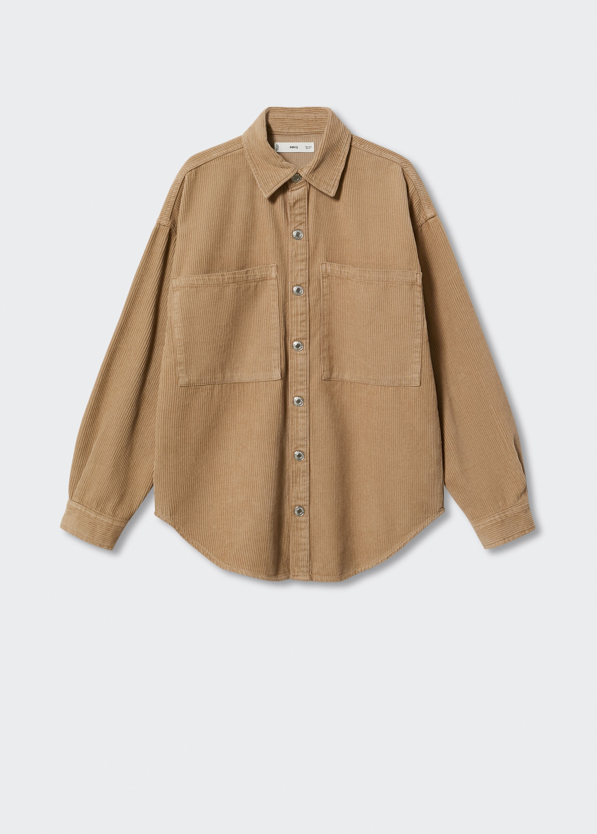 Corduroy pockets overshirt  - Article without model
