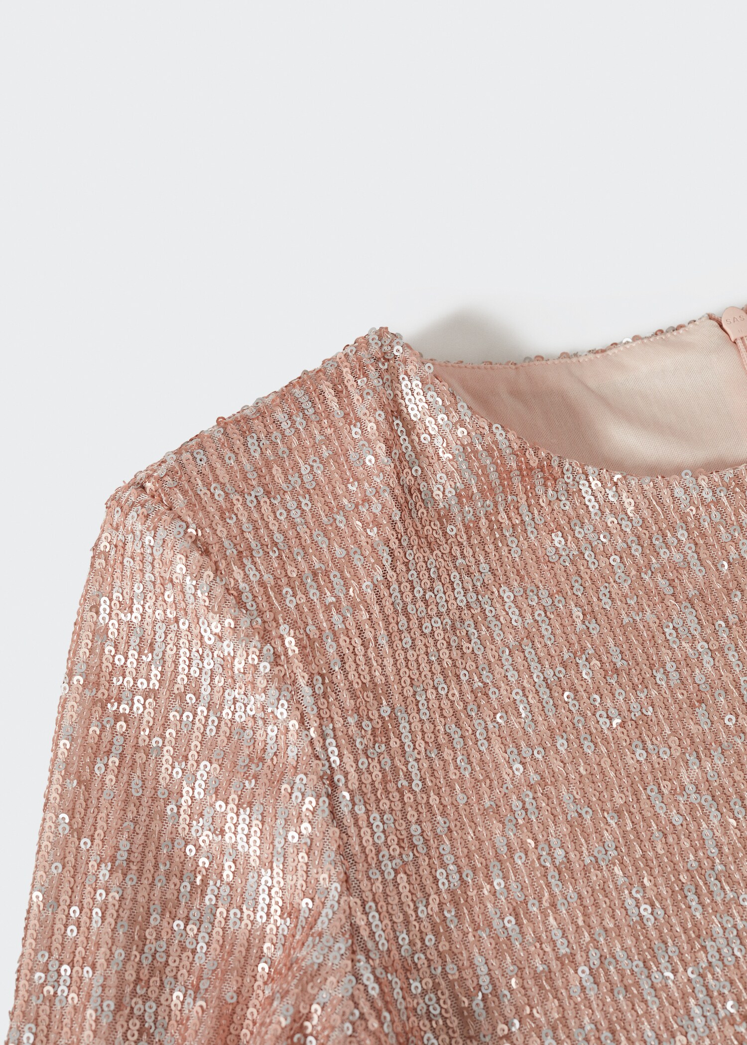 Vestido lentejuelas manga larga - Detalle del artículo 8
