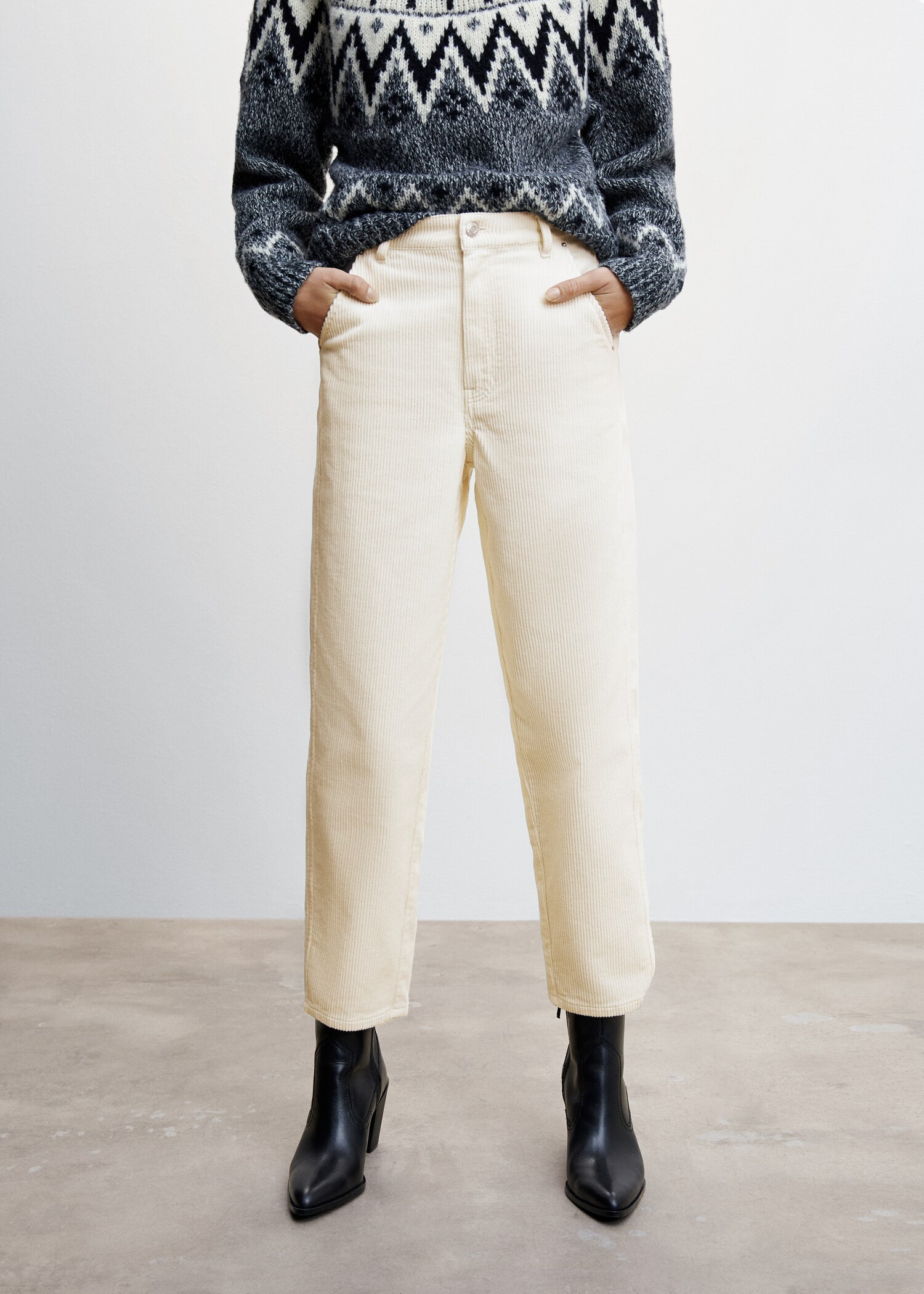 Corduroy jeans - Medium plane