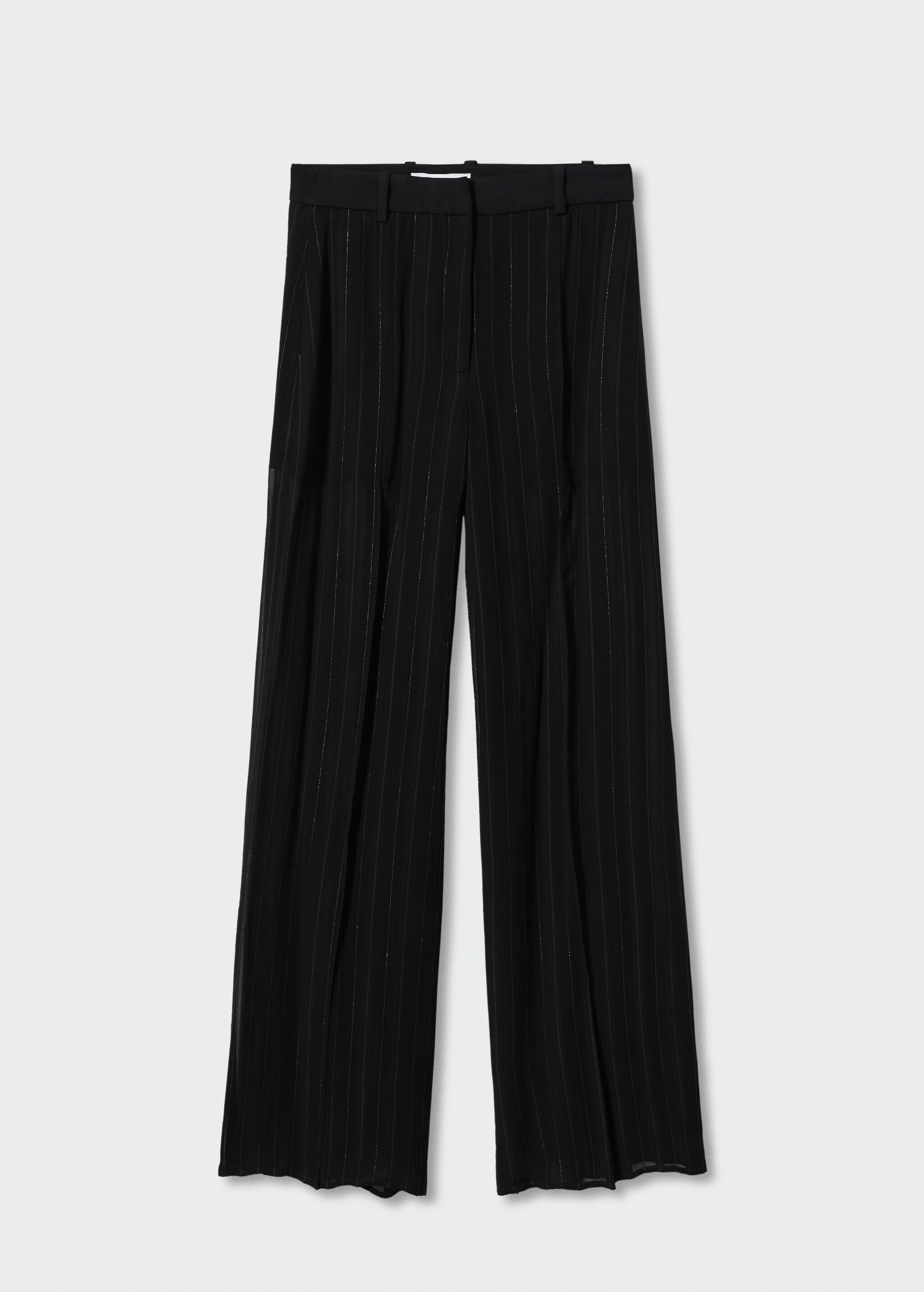 Semi-transparent pinstripe trousers - Article without model