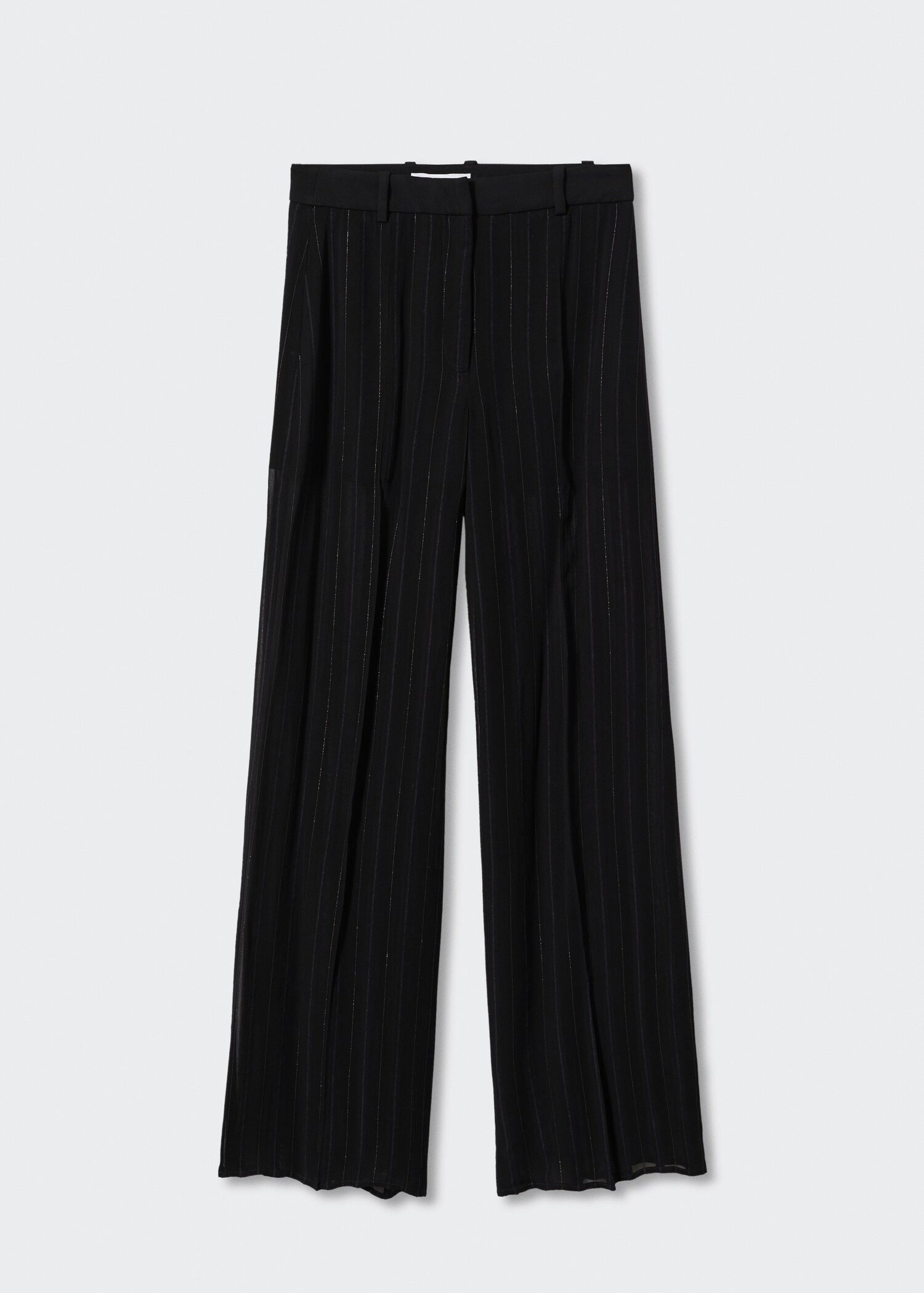 Pantaloni semitrasparenti gessati - Articolo senza modello