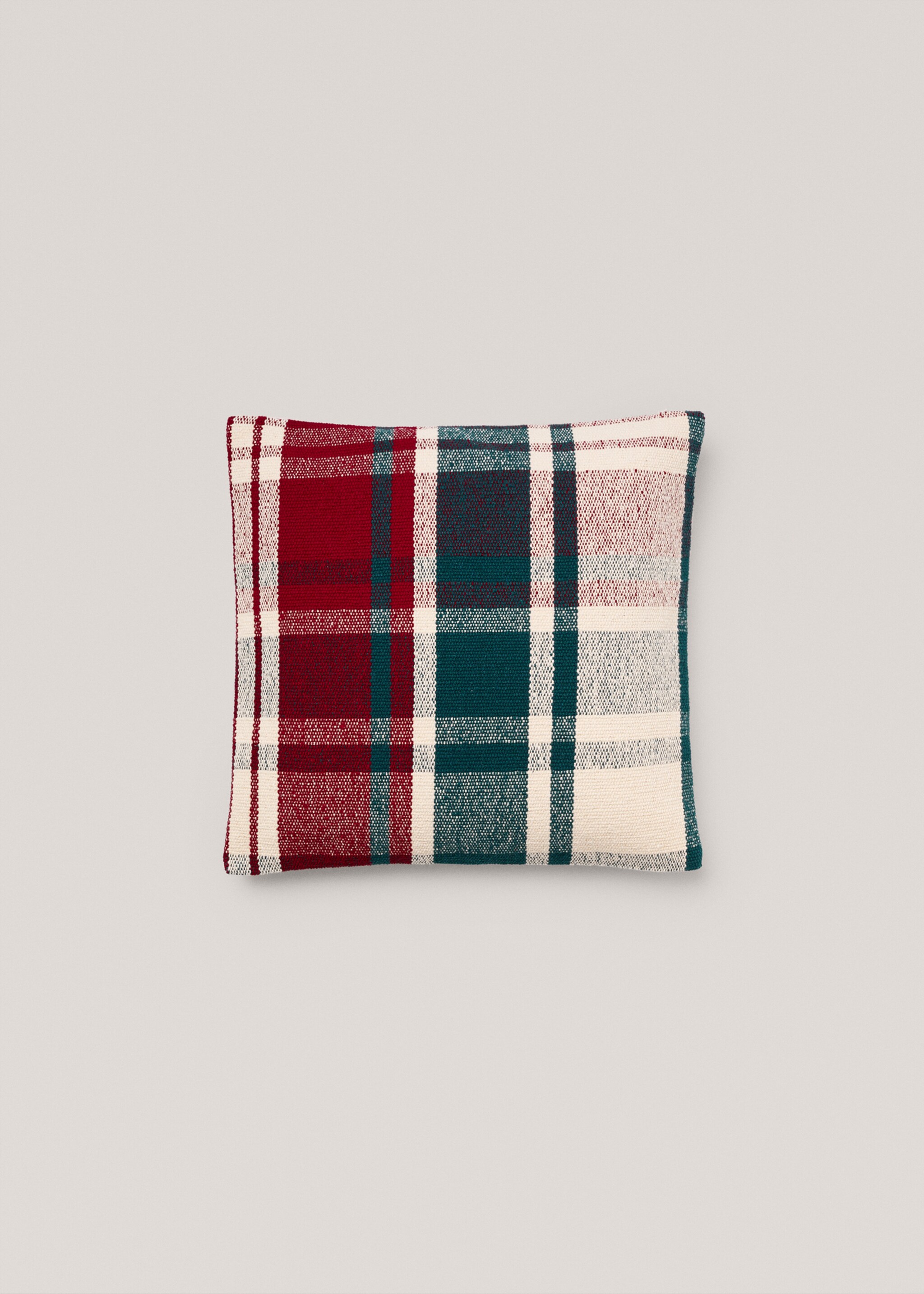 Geruite katoenen kussenhoes 45x45 cm - Artikel zonder model