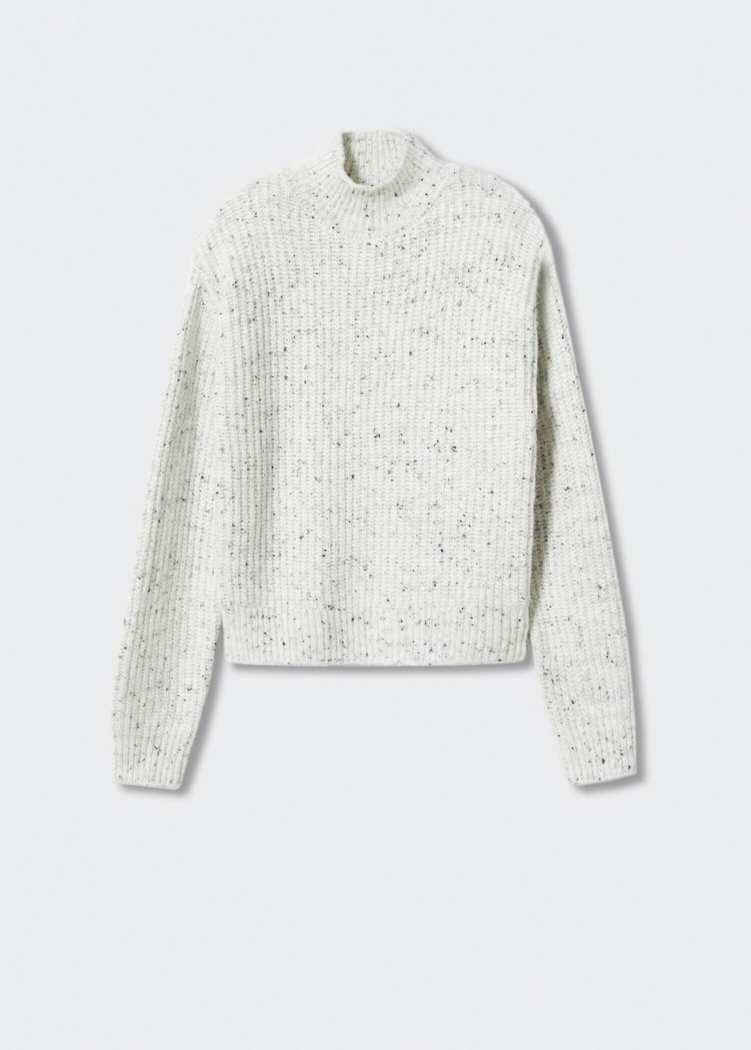 Gerippter Pullover mit halbhohem Kragen - Artikel ohne Model