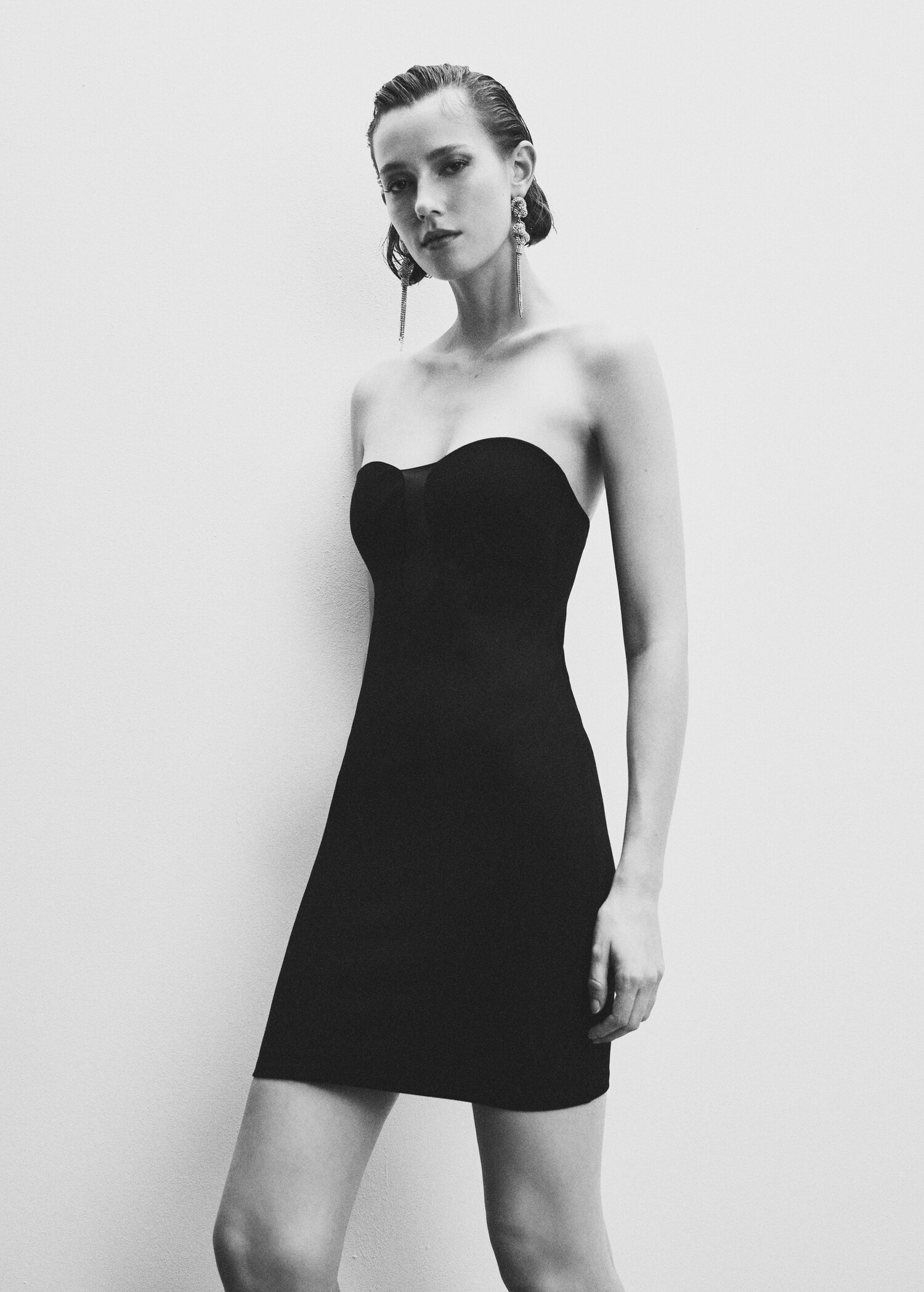 Tulle appliqué dress - Details of the article 2