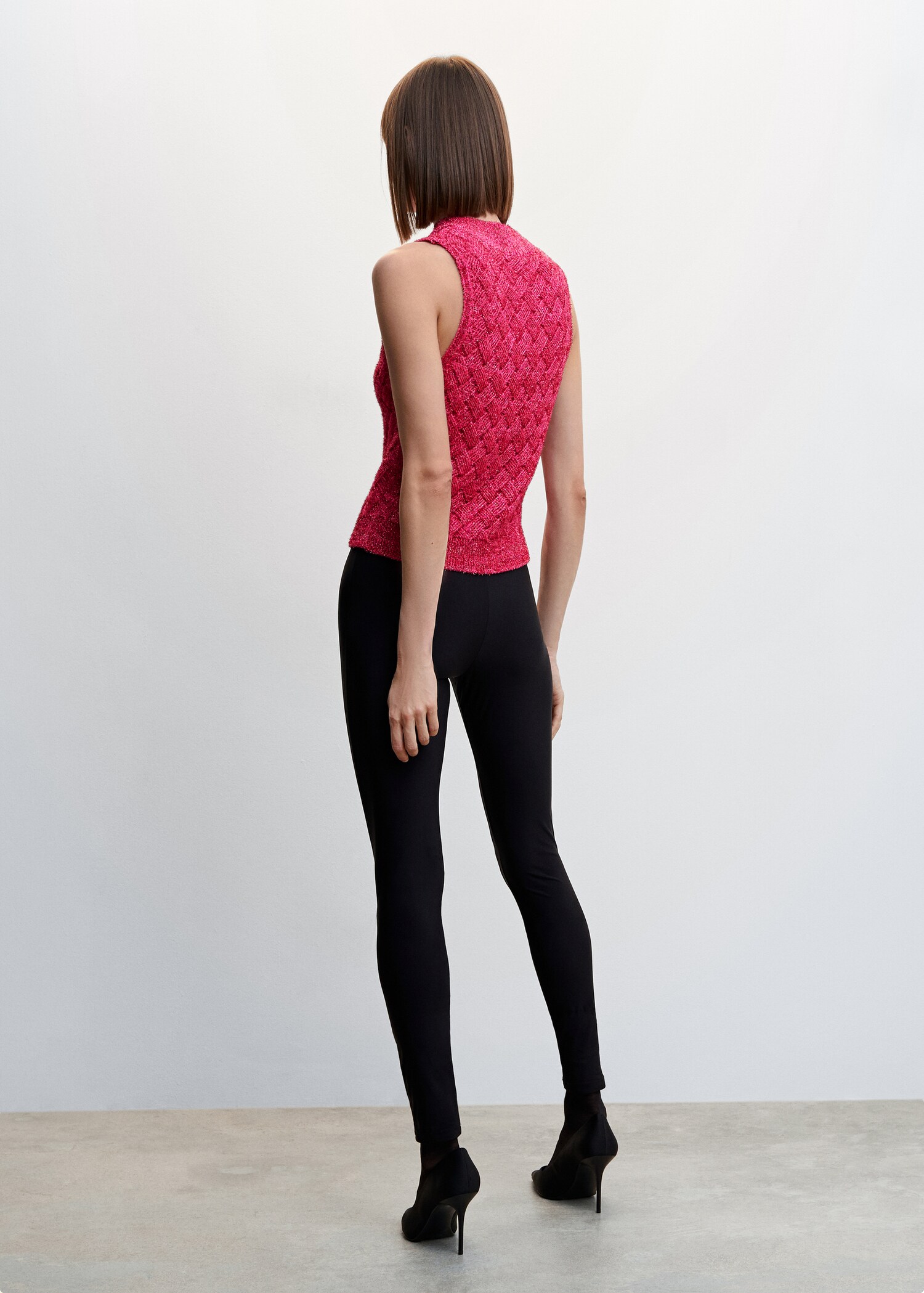 Top cuello halter lurex - Reverso del artículo