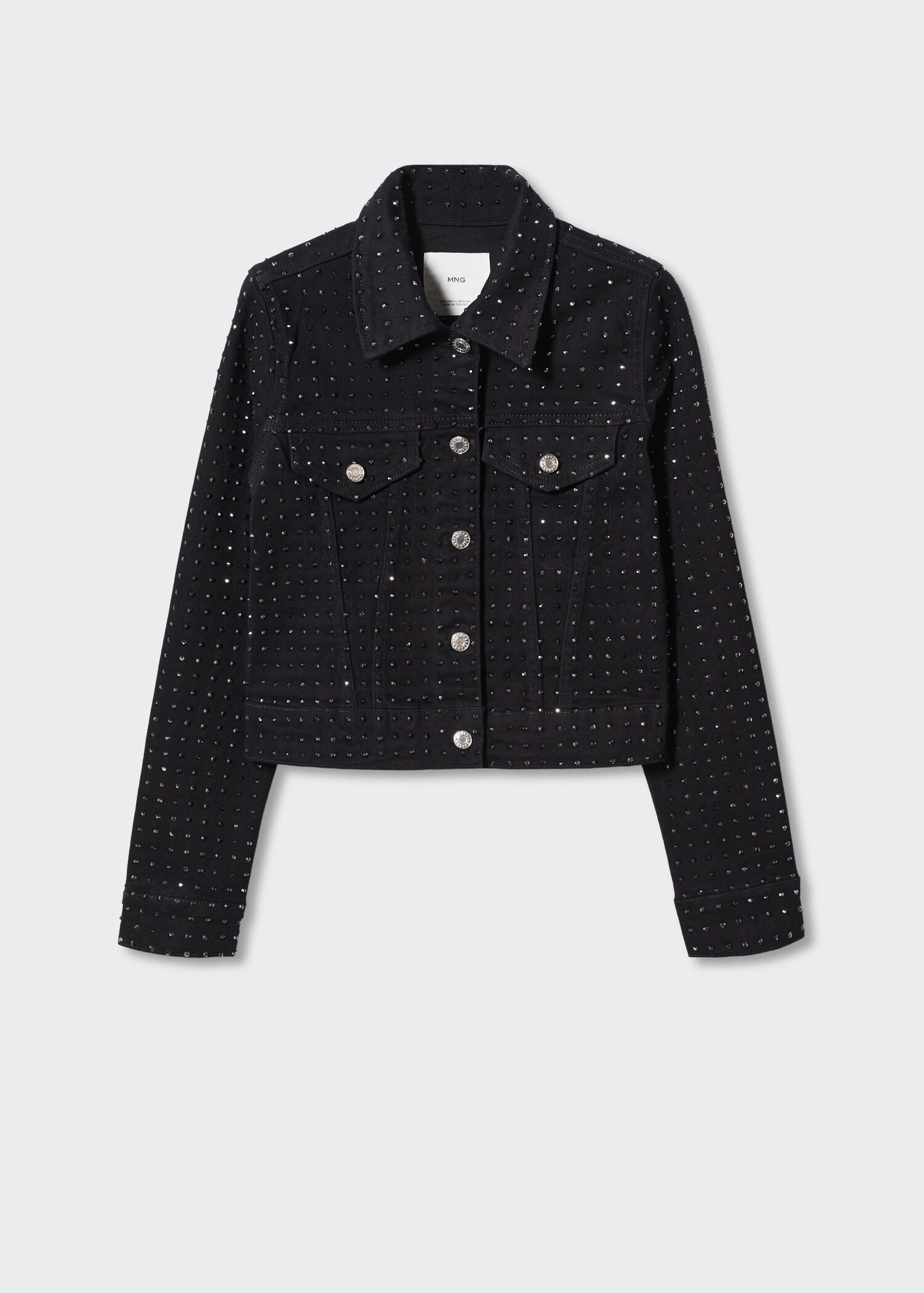 Denim jacket with rhinestones - Article without model