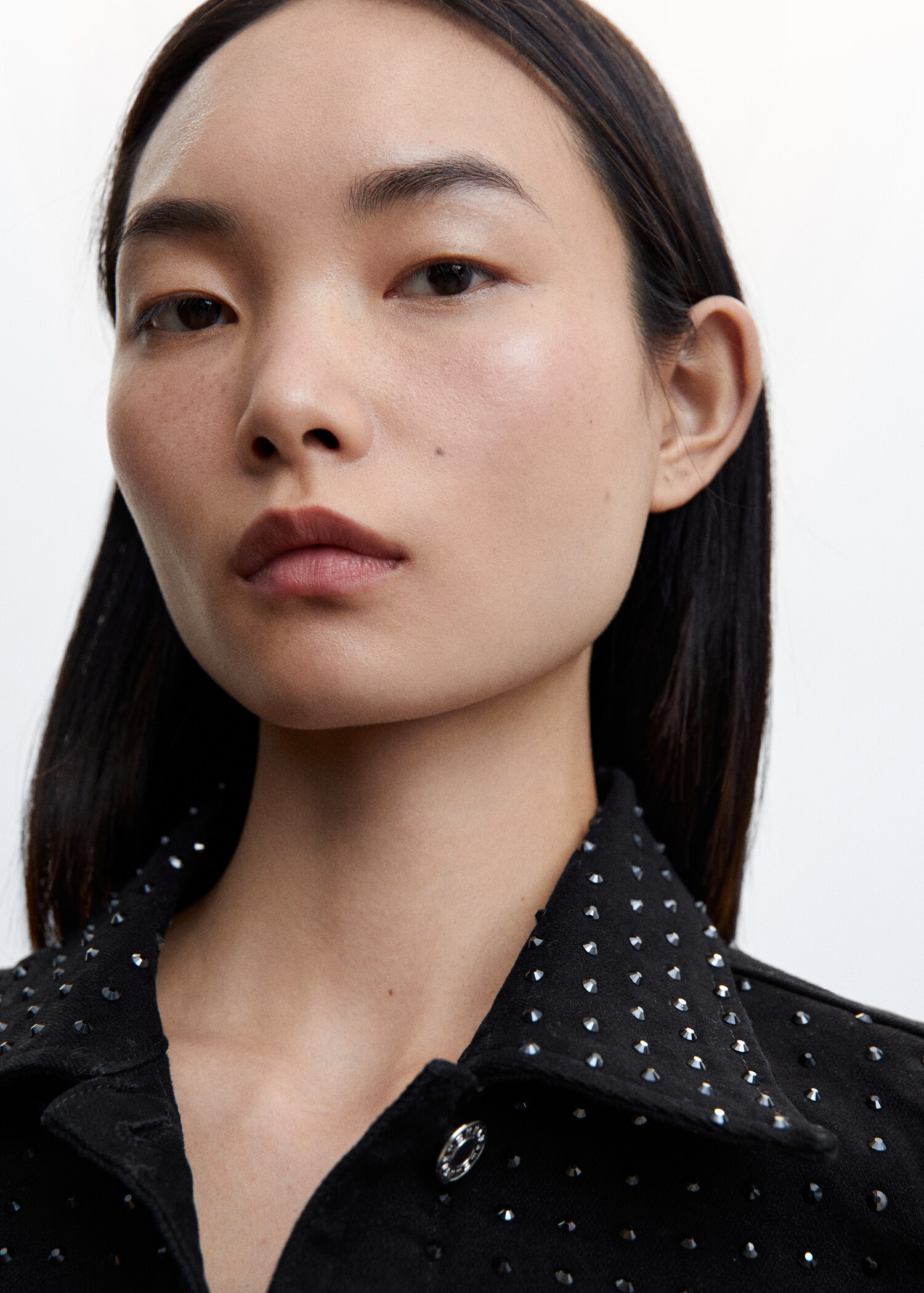 Denim jacket with rhinestones - Details of the article 1