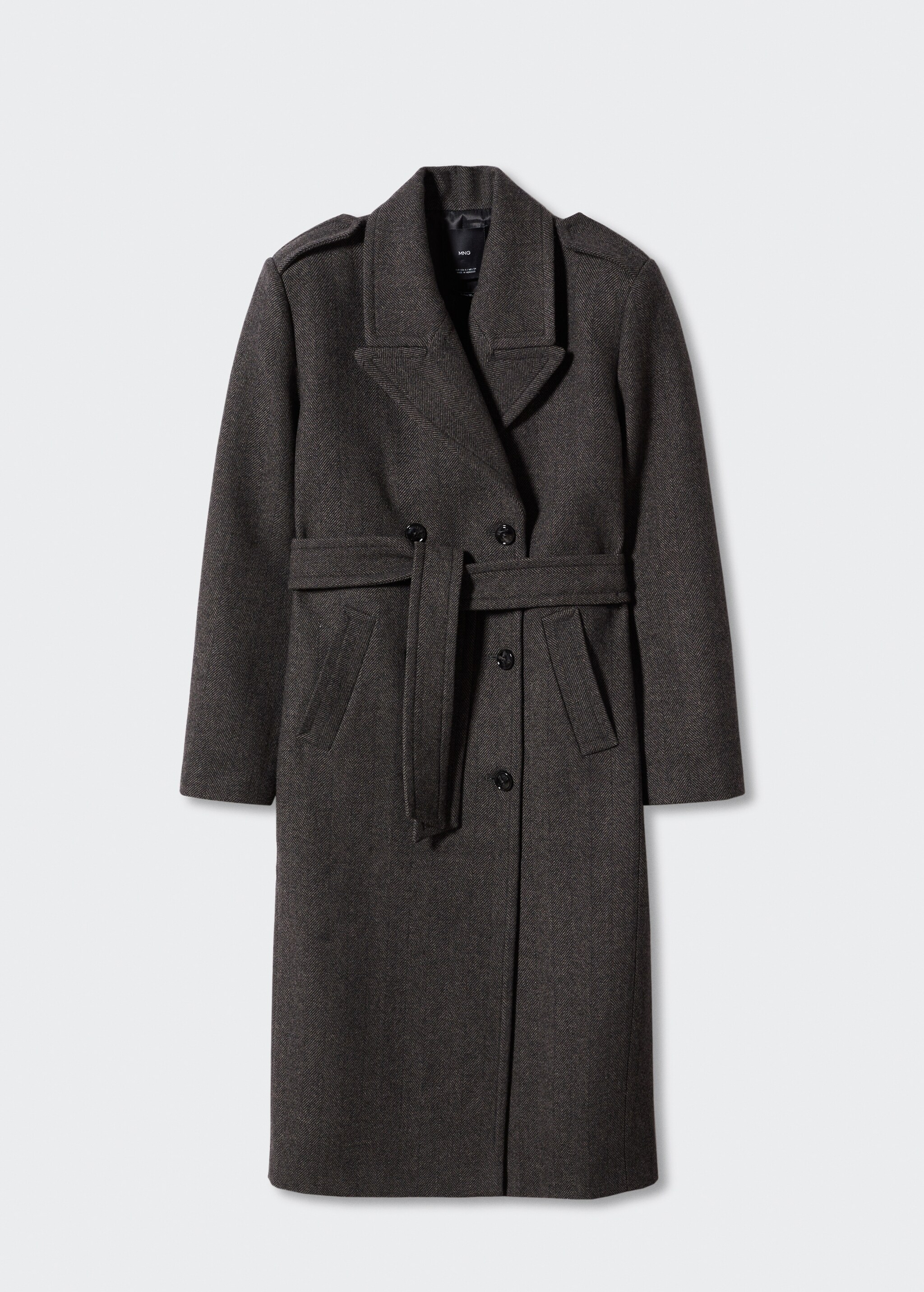 Buttoned wool coat - Article without model