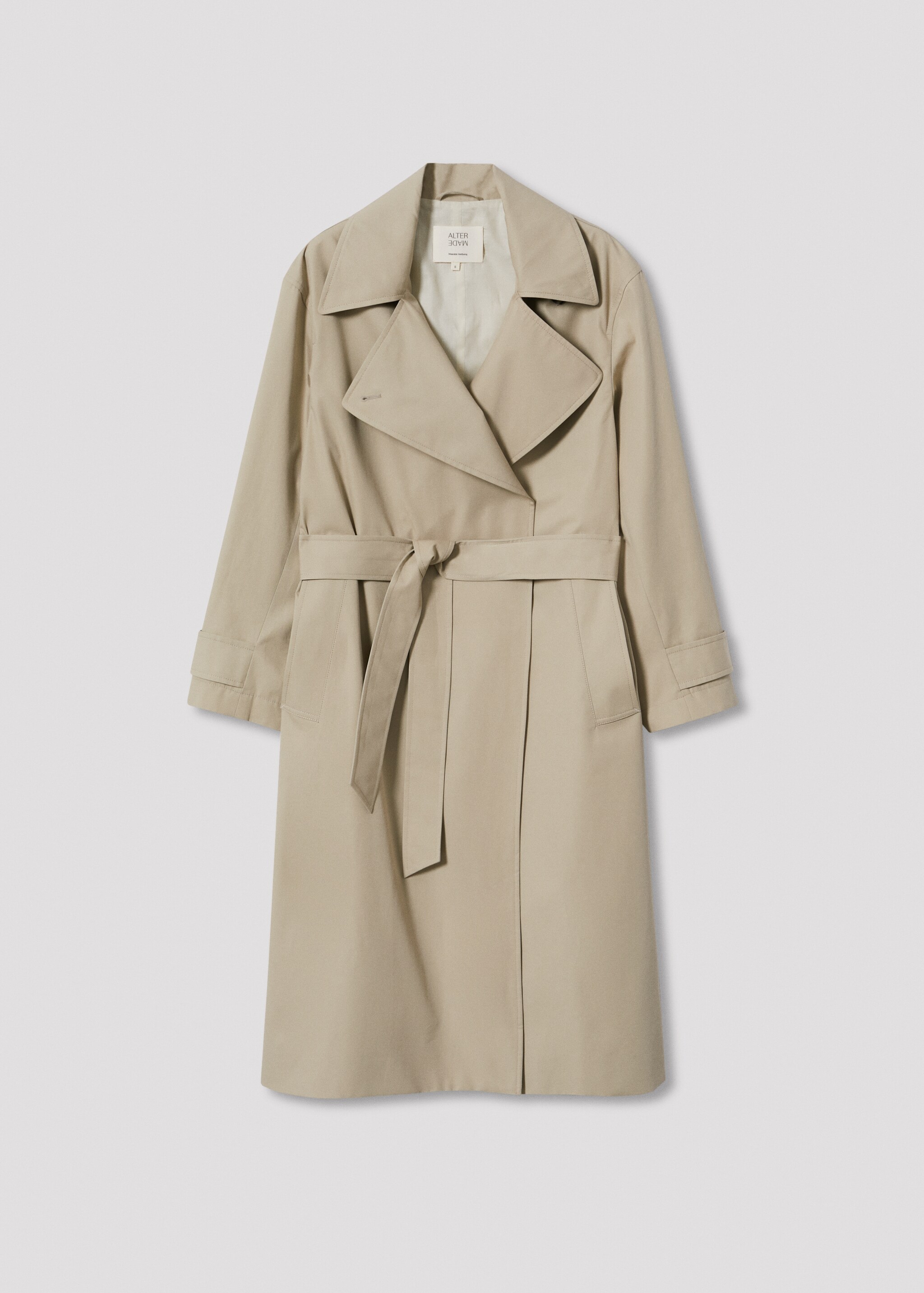Cotton lapel trench - Article without model