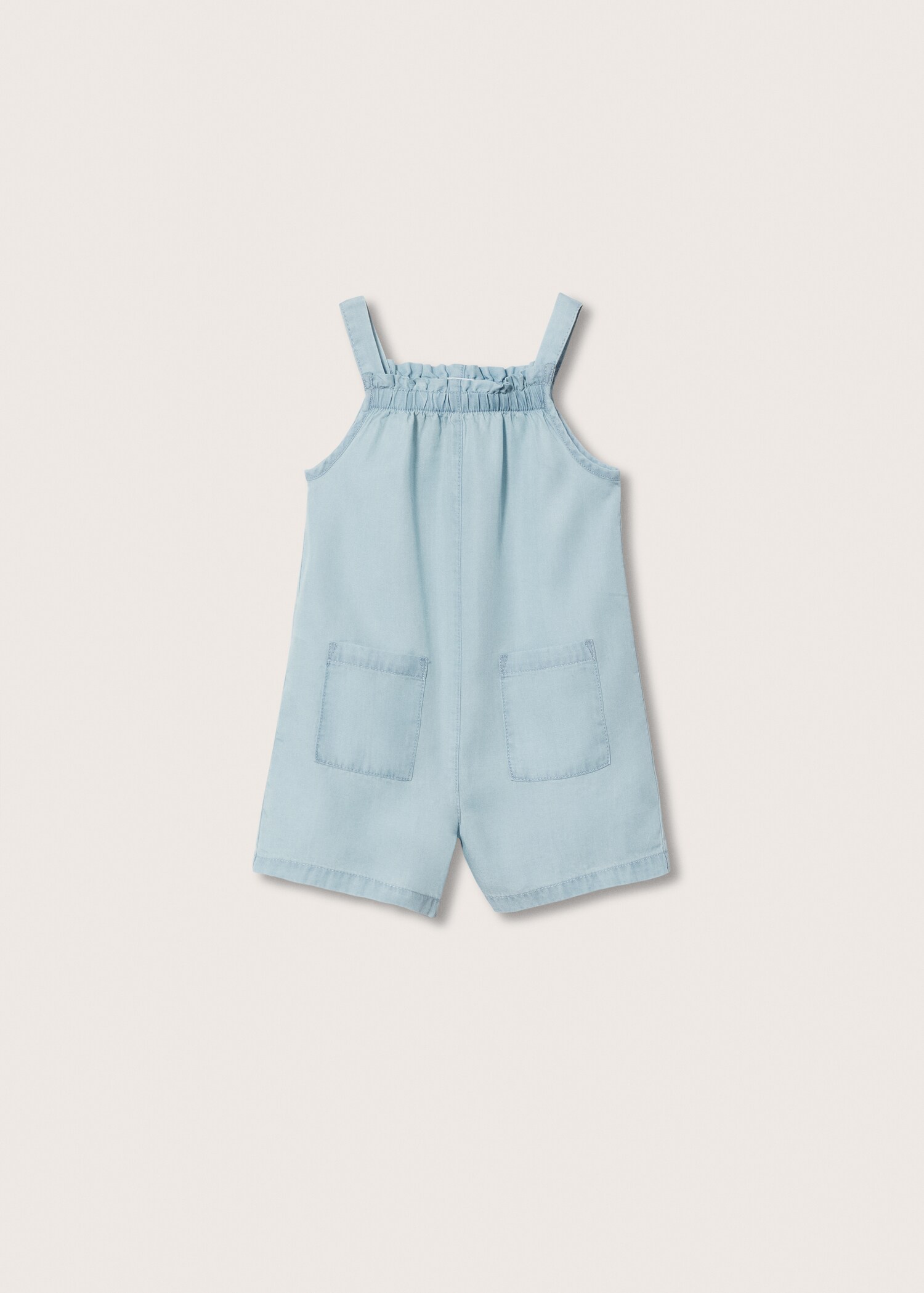 Kurzer Jumpsuit aus Lyocell - Rückseite des Artikels