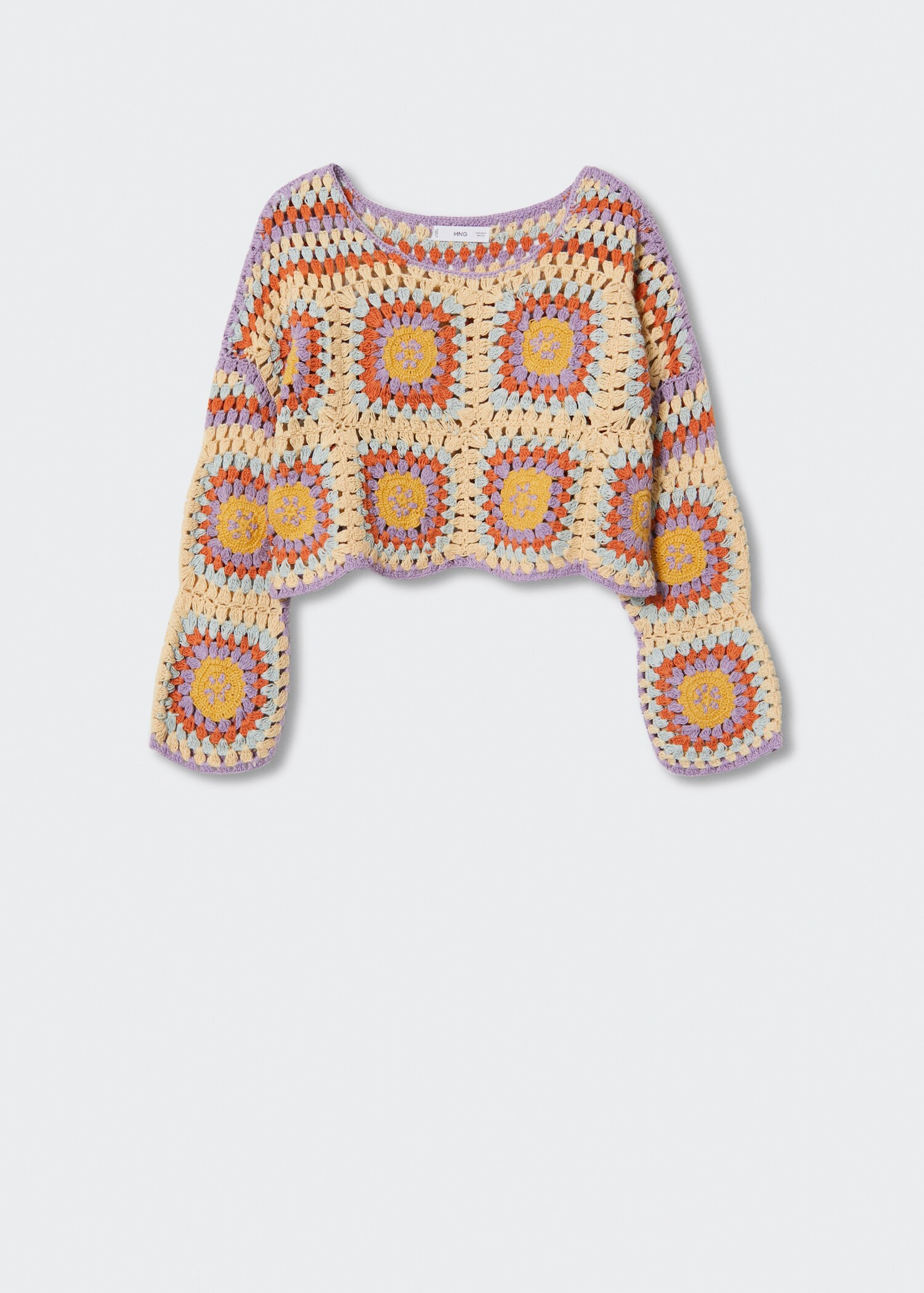 Cotton crochet sweater - Article without model