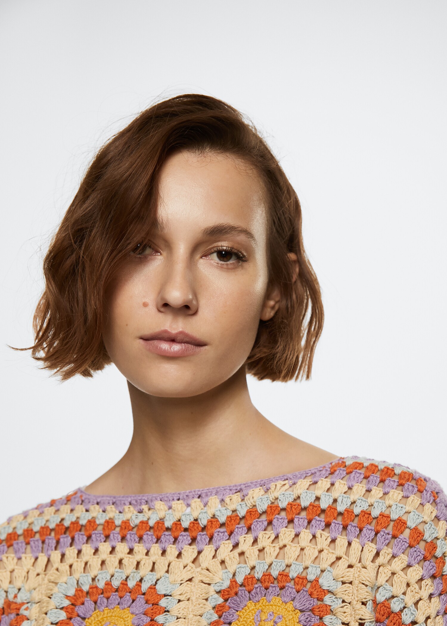 Cotton crochet sweater - Details of the article 2