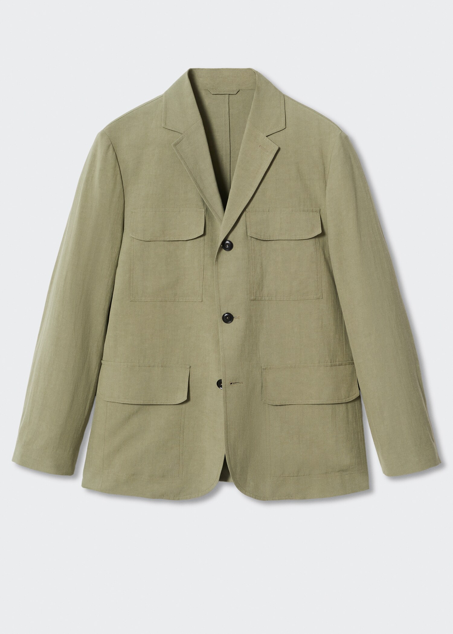 Leinenblazer mit Taschen - Artikel ohne Model
