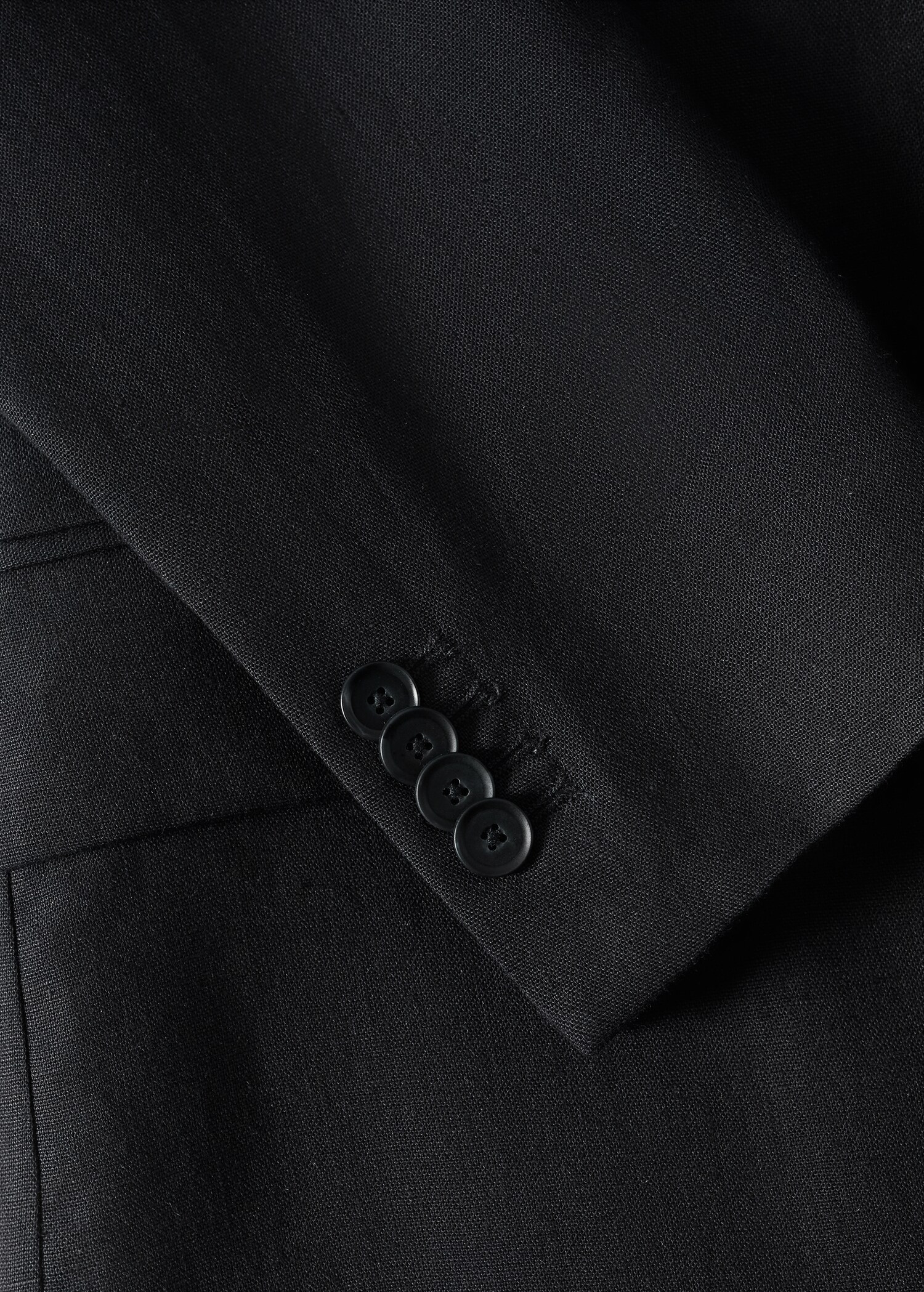 100% linen slim fit blazer - Details of the article 7