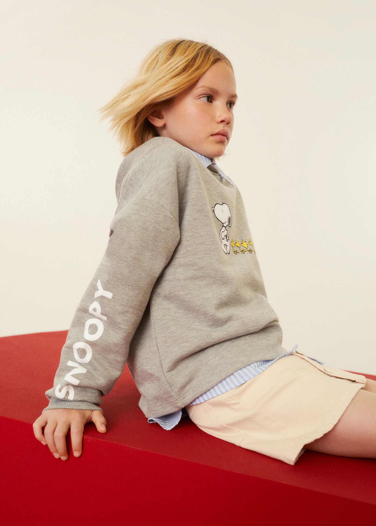 Buttoned denim skirt - Details of the article 7