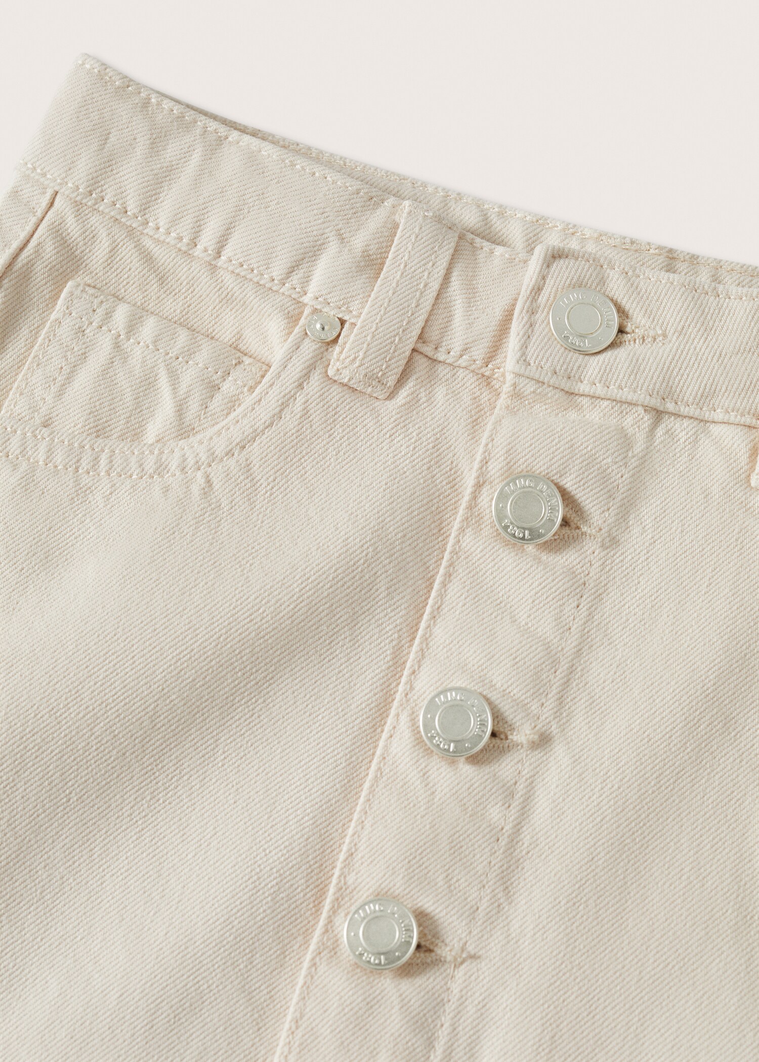 Buttoned denim skirt - Details of the article 8