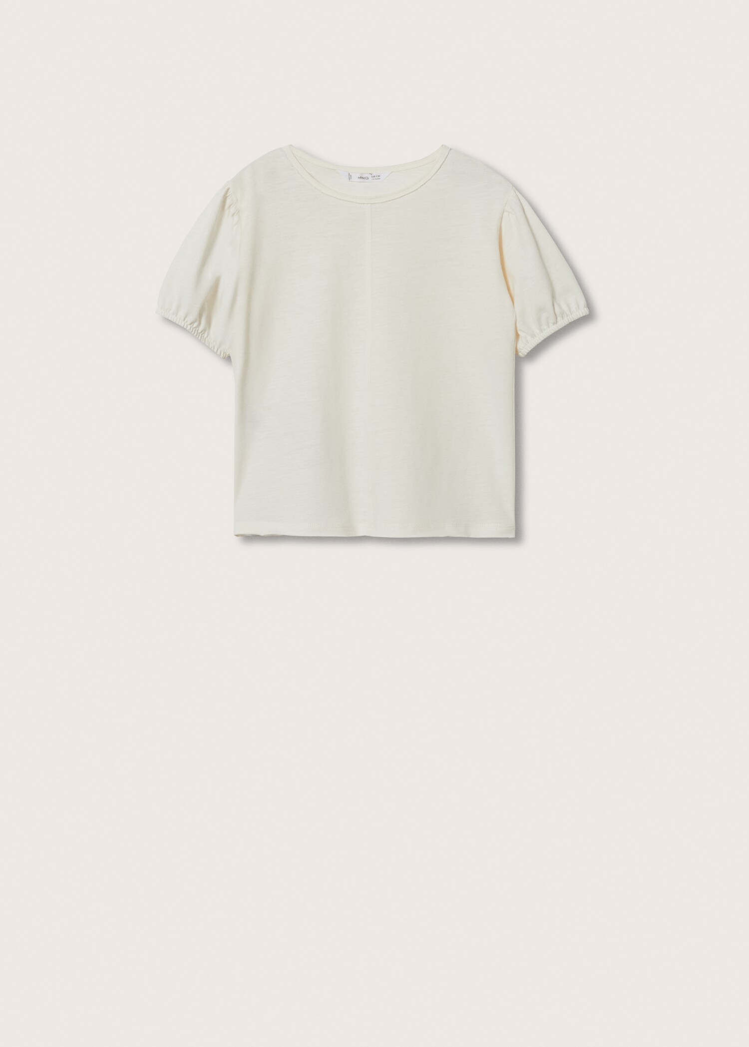 T-shirt met elastiek in de mouwen - Artikel zonder model