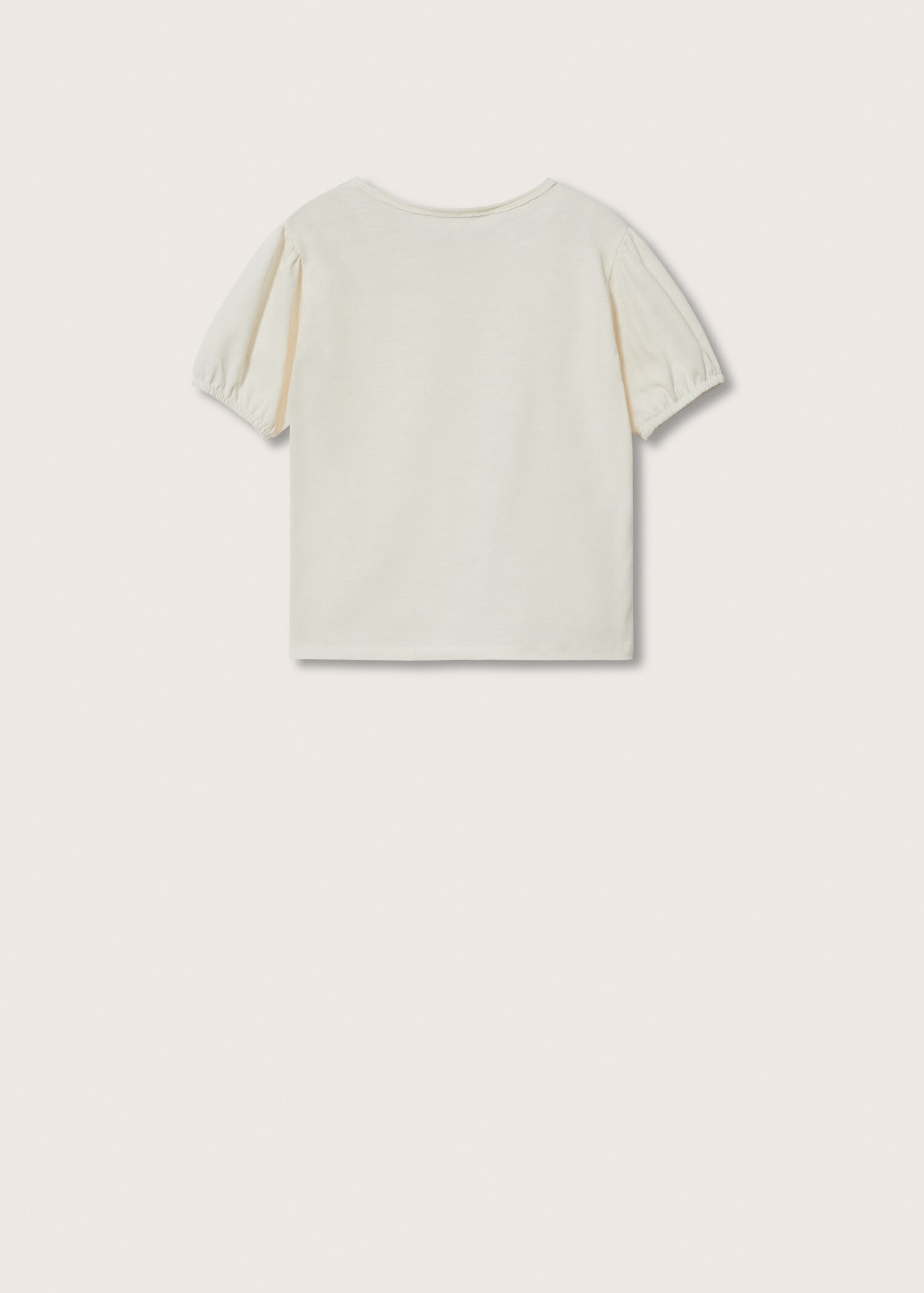 T-shirt met elastiek in de mouwen - Achterkant van het artikel