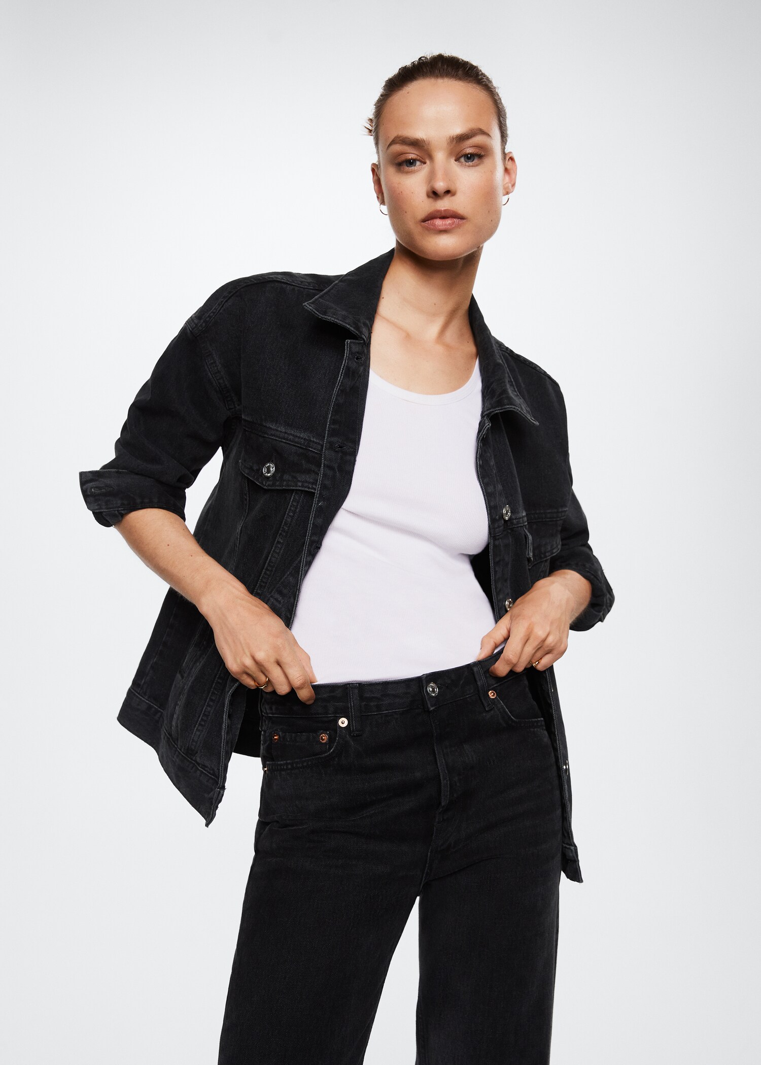 Oversize denim jacket - Medium plane