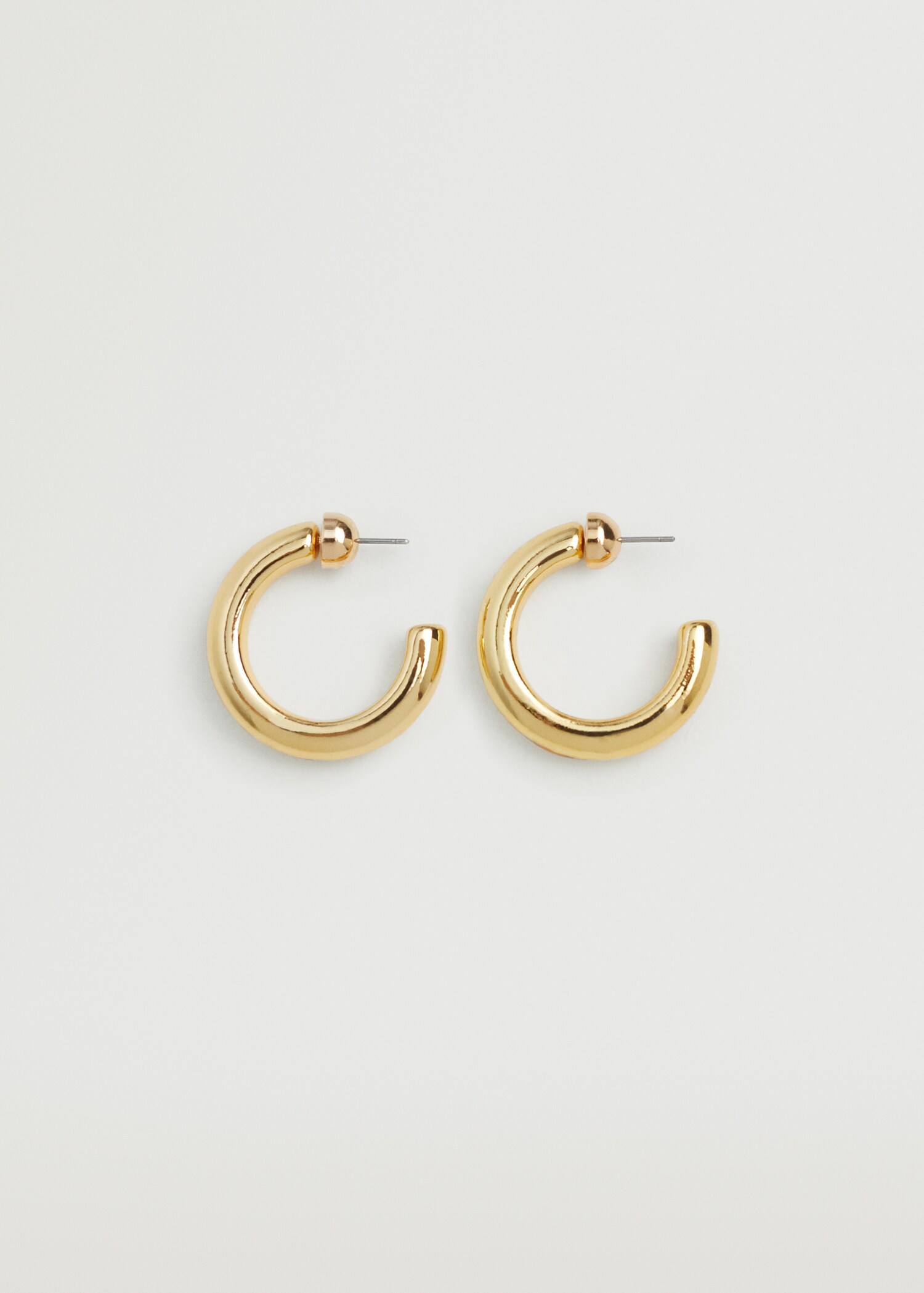 Embossed hoop earrings - Article without model