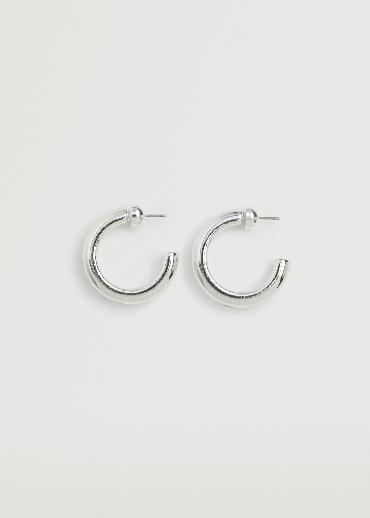 Embossed hoop earrings - Article without model