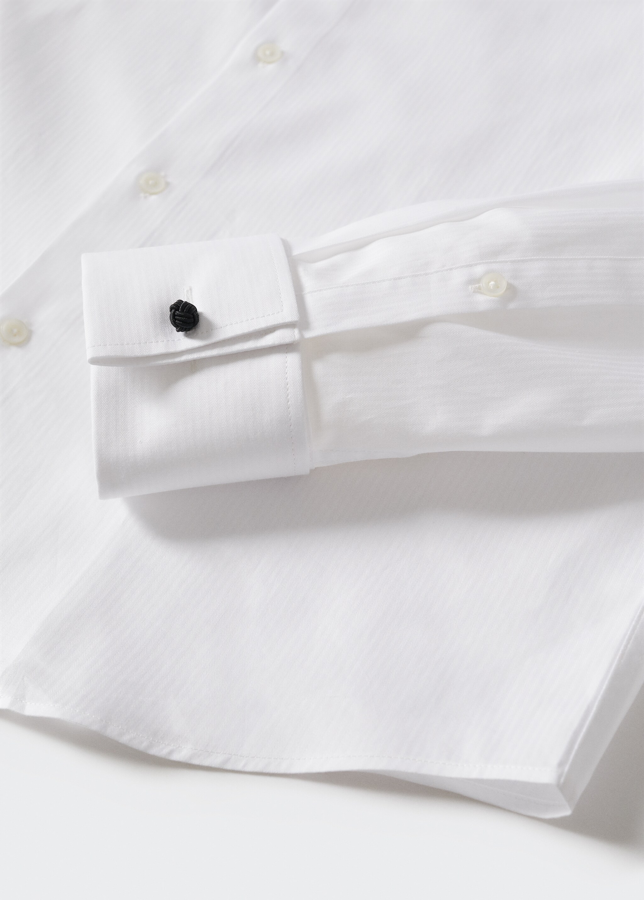 Slim Fit-Anzugshemd aus Baumwolle - Detail des Artikels 7