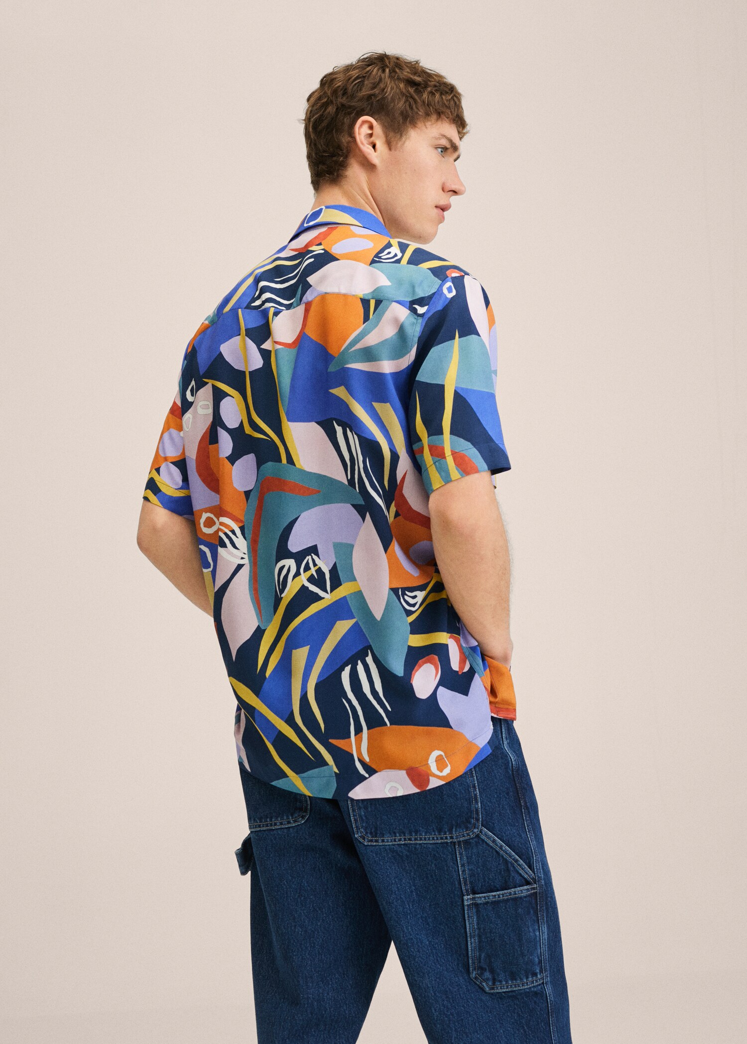 Camisa estampada hawaiana - Revers de l'article
