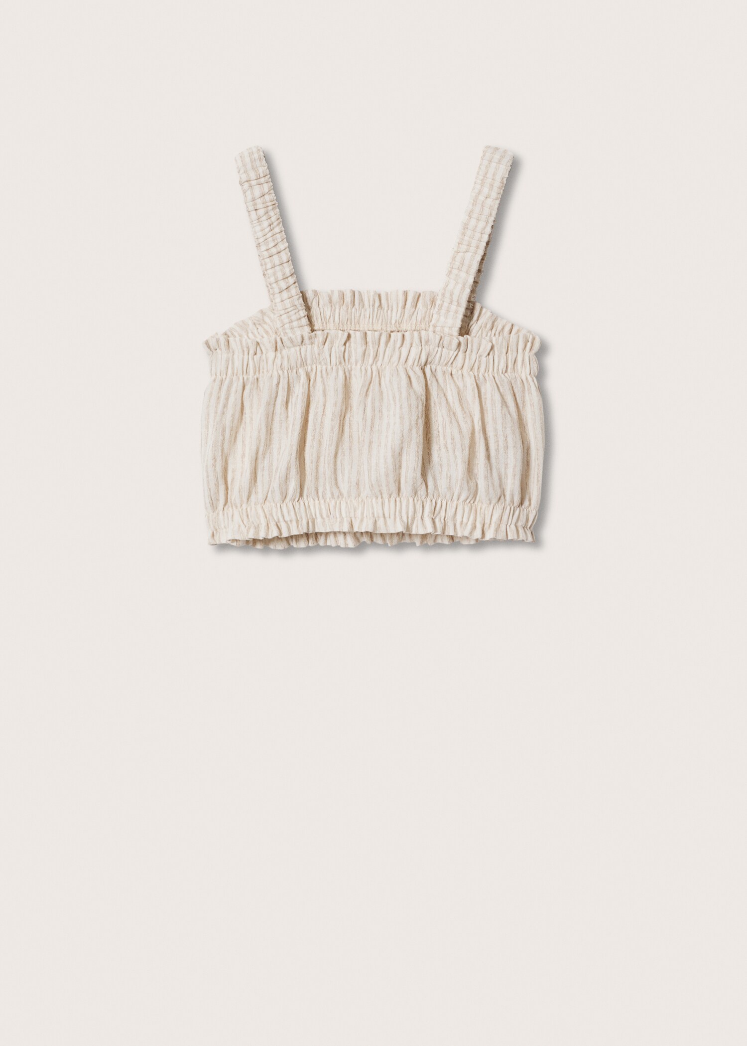 Leinen Crop Top - Rückseite des Artikels