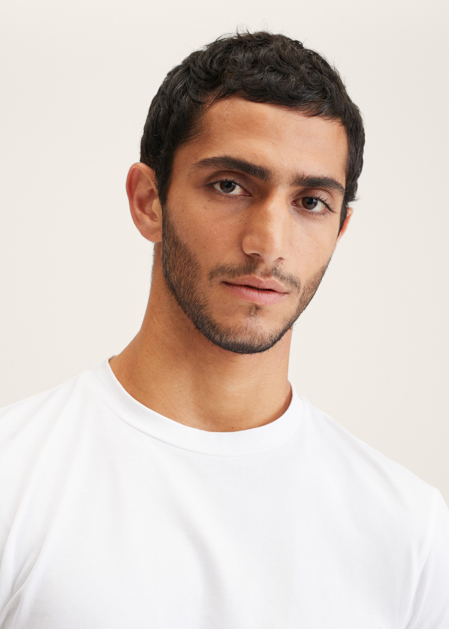 Stretch cotton T-shirt - Details of the article 2