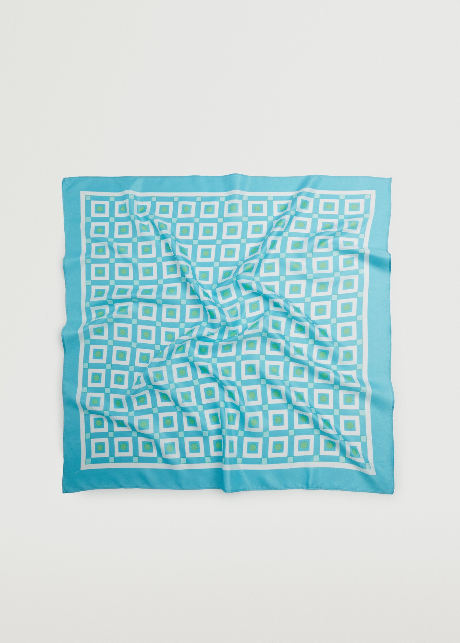 Geometric printed foulard - Medium plane