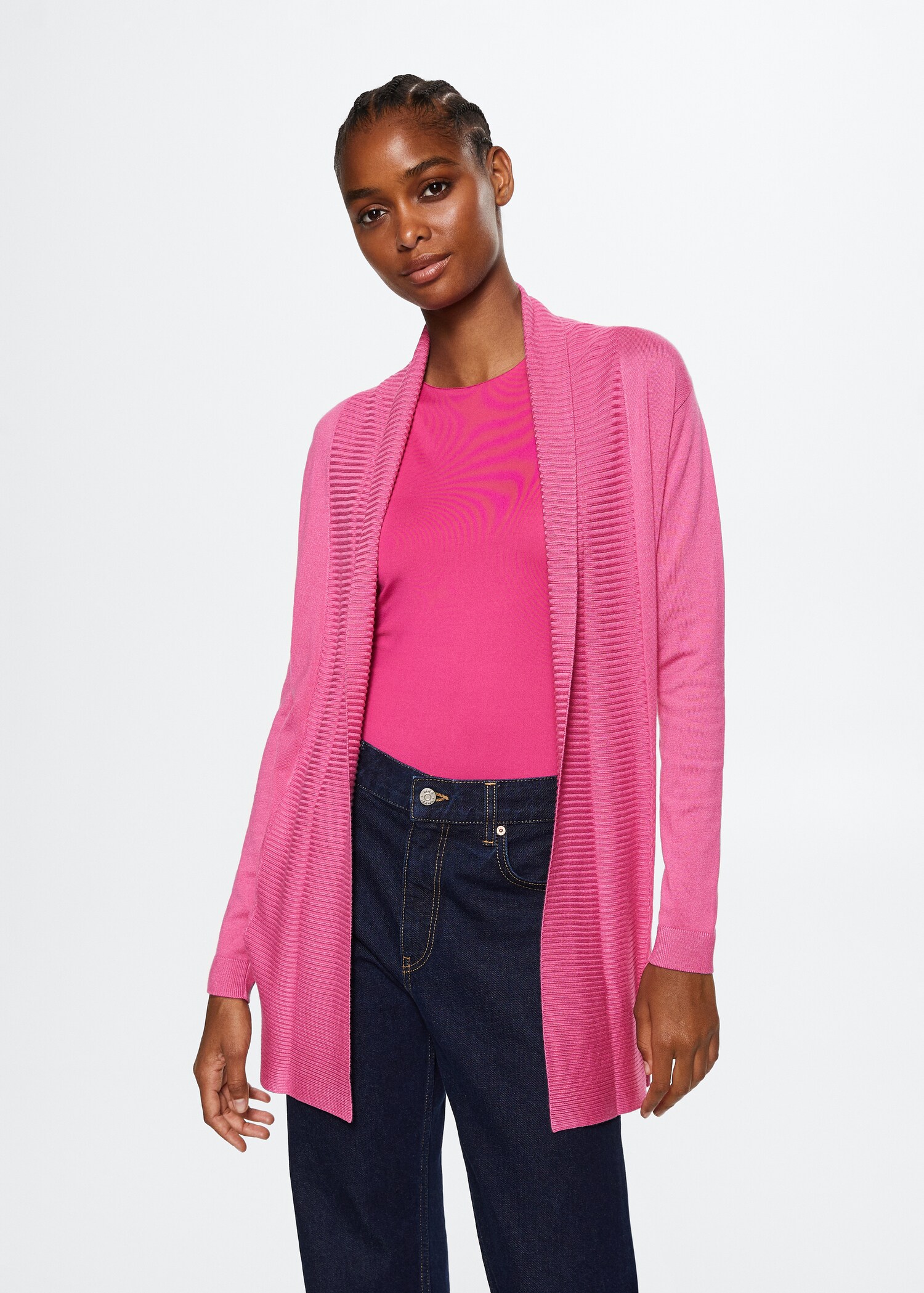 Feiner Strickcardigan - Mittlere Ansicht