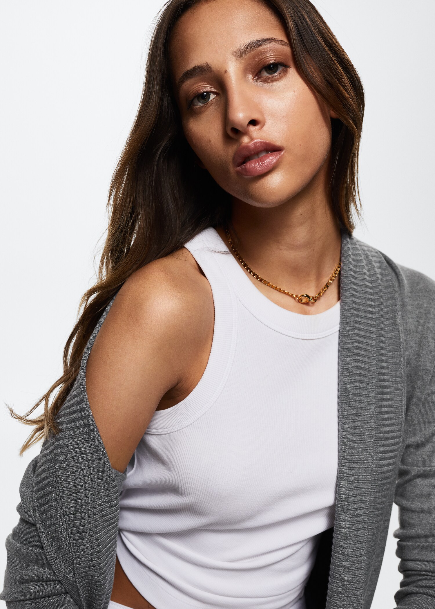 Fine-knit cardigan - Details of the article 1