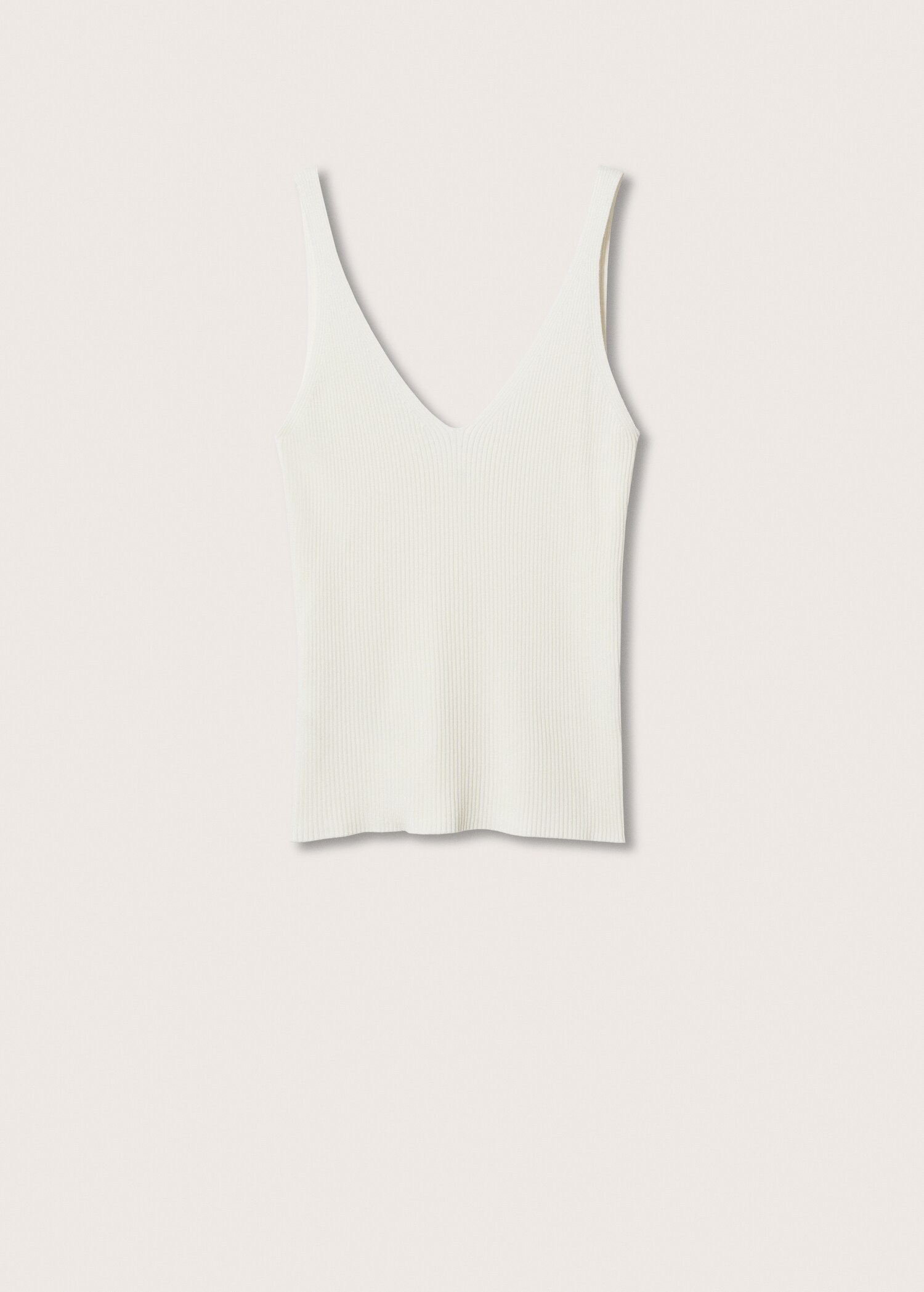 Ribbed knit top - Article without model