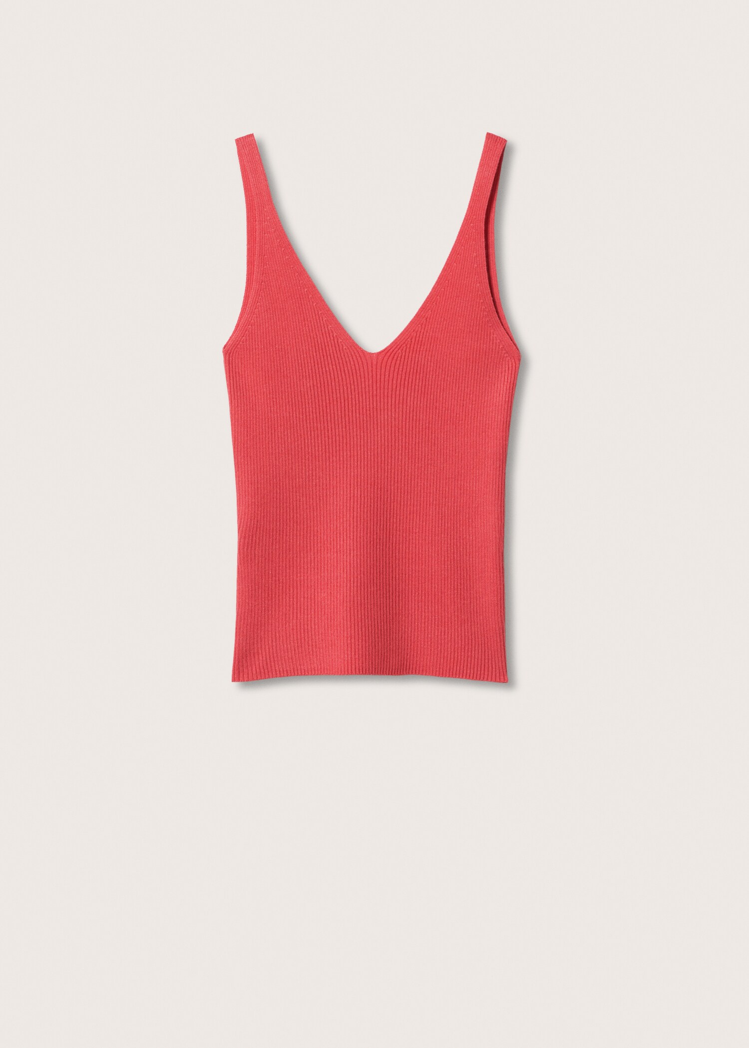 Ribbed knit top - Article without model